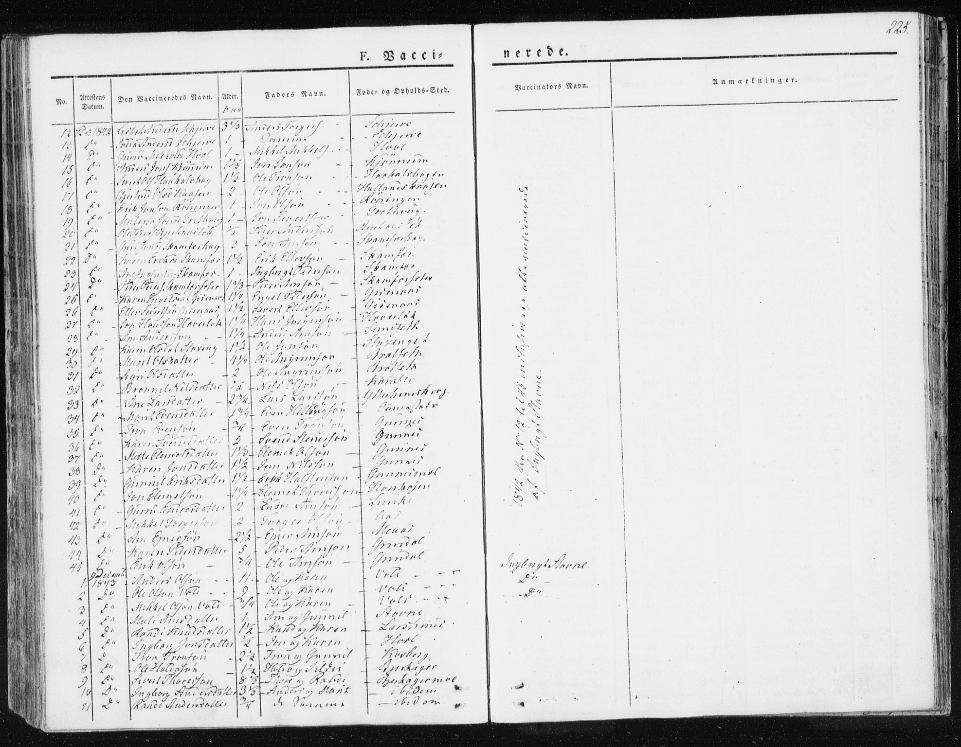 Ministerialprotokoller, klokkerbøker og fødselsregistre - Sør-Trøndelag, AV/SAT-A-1456/674/L0869: Parish register (official) no. 674A01, 1829-1860, p. 225