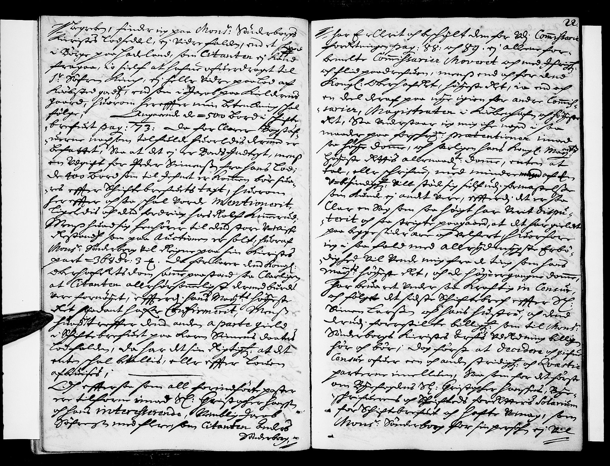 Drammen byfogd, AV/SAKO-A-222/F/Fa/L0018: Tingbok for Bragernes, 1687, p. 21b-22a
