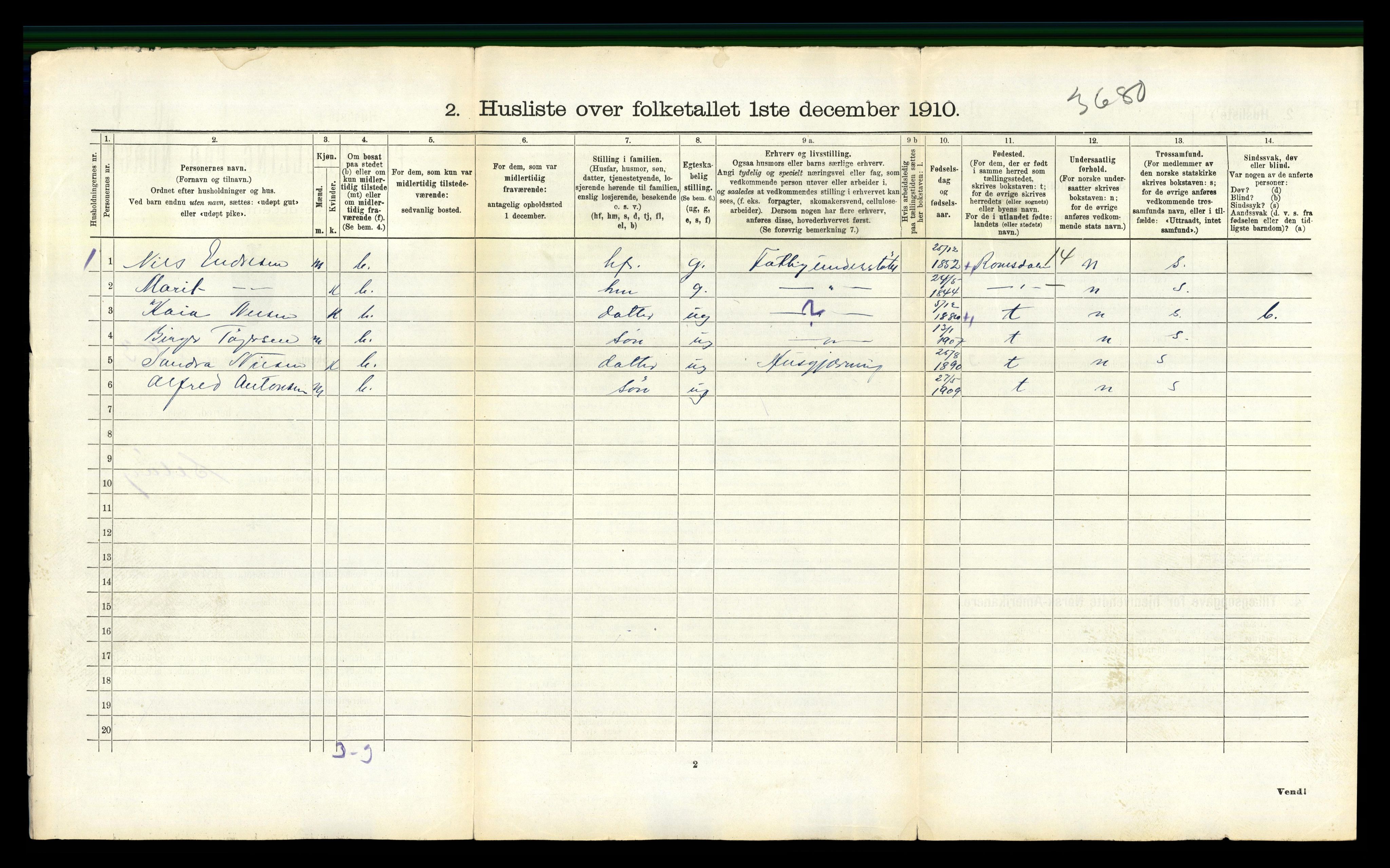 RA, 1910 census for Herøy, 1910, p. 778