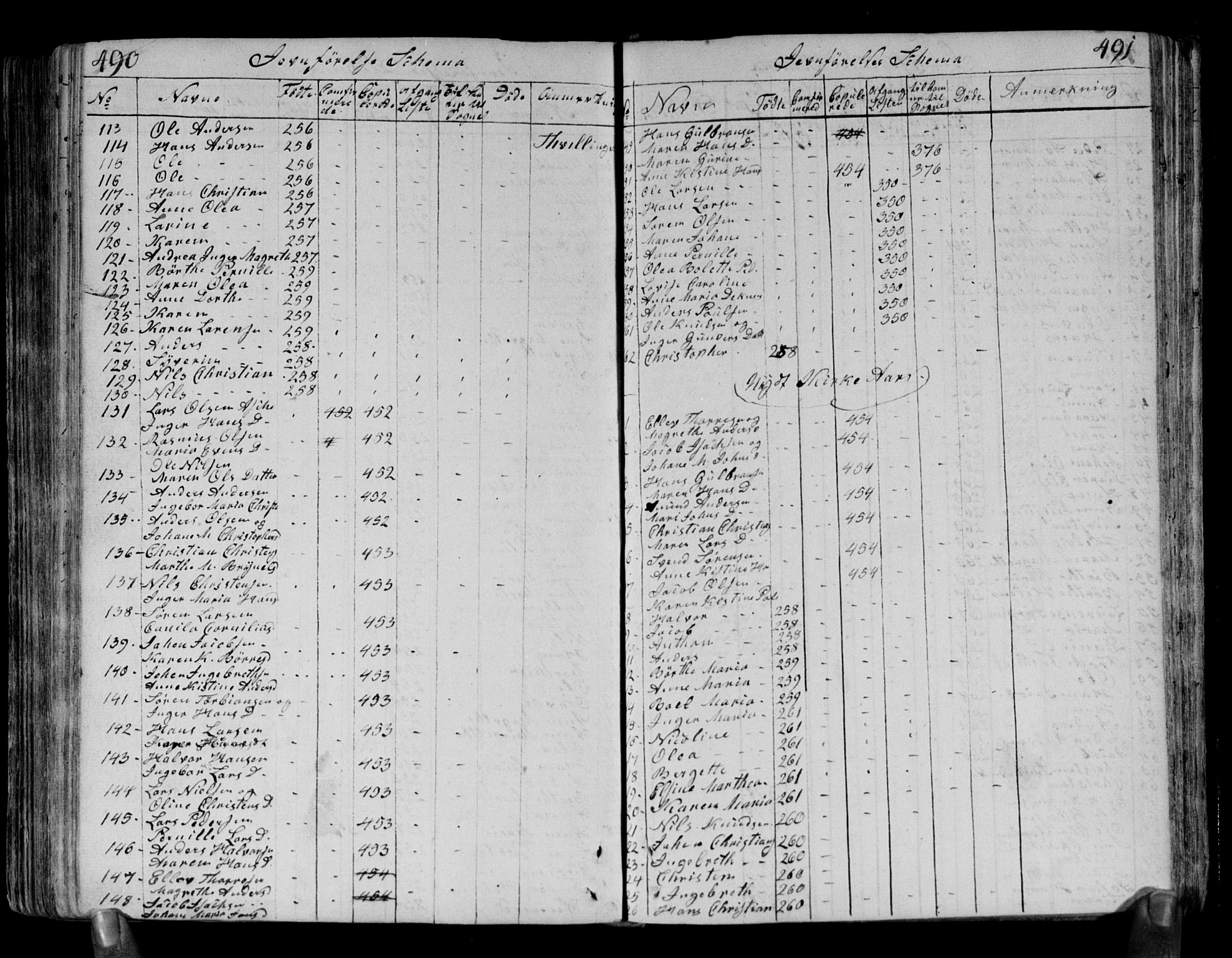 Brunlanes kirkebøker, AV/SAKO-A-342/F/Fa/L0002: Parish register (official) no. I 2, 1802-1834, p. 490-491