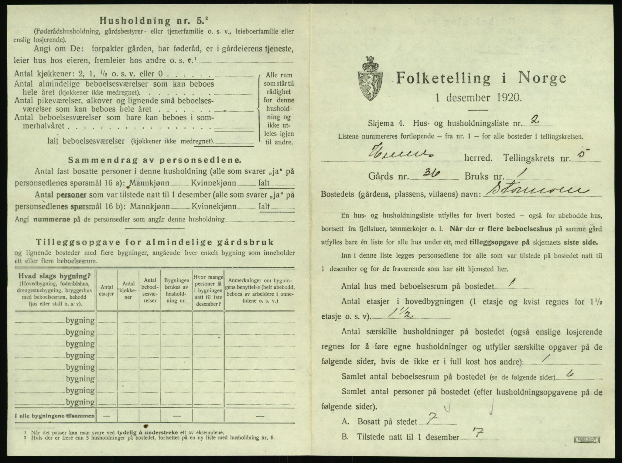 SAT, 1920 census for Hemnes, 1920, p. 878