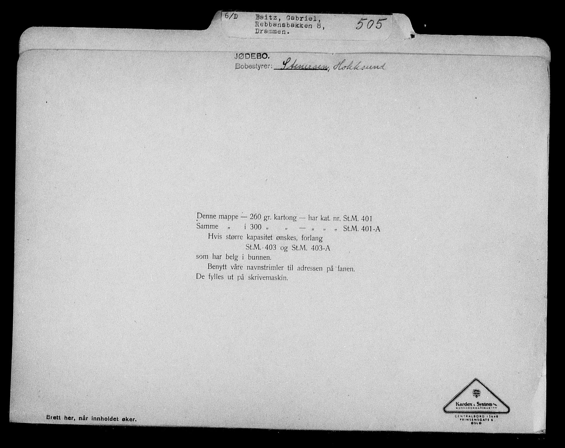 Justisdepartementet, Tilbakeføringskontoret for inndratte formuer, AV/RA-S-1564/H/Hc/Hcd/L0989: --, 1945-1947, p. 278