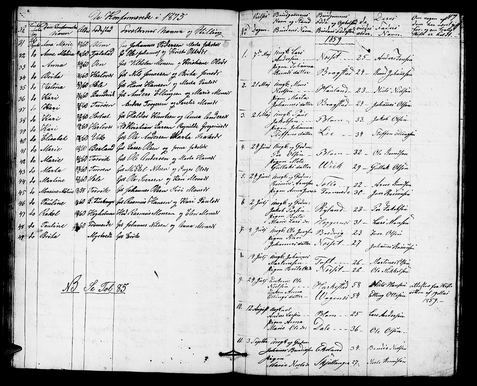 Herdla Sokneprestembete, SAB/A-75701/H/Hab: Parish register (copy) no. A 1, 1859-1880, p. 117