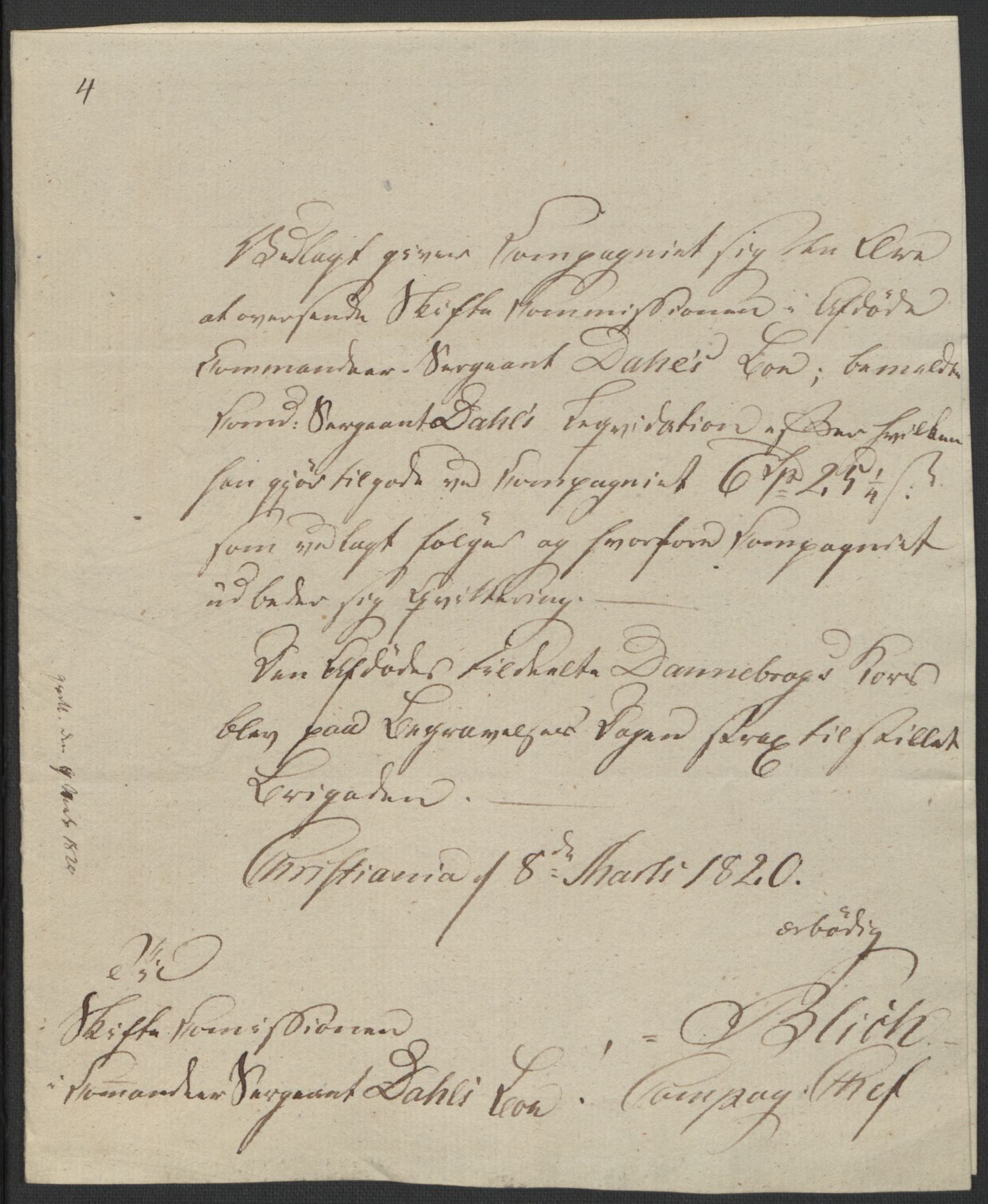 Forsvaret, Generalauditøren, AV/RA-RAFA-1772/F/Fj/Fjb/L0005: Skifter 1818 - 1823, 1818-1823, p. 90
