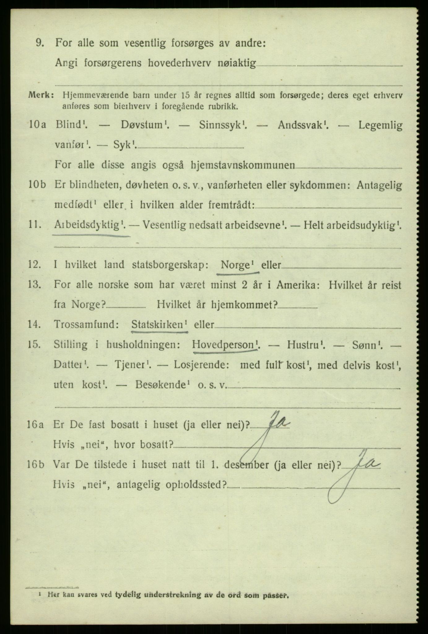 SAB, 1920 census for Lærdal, 1920, p. 4335