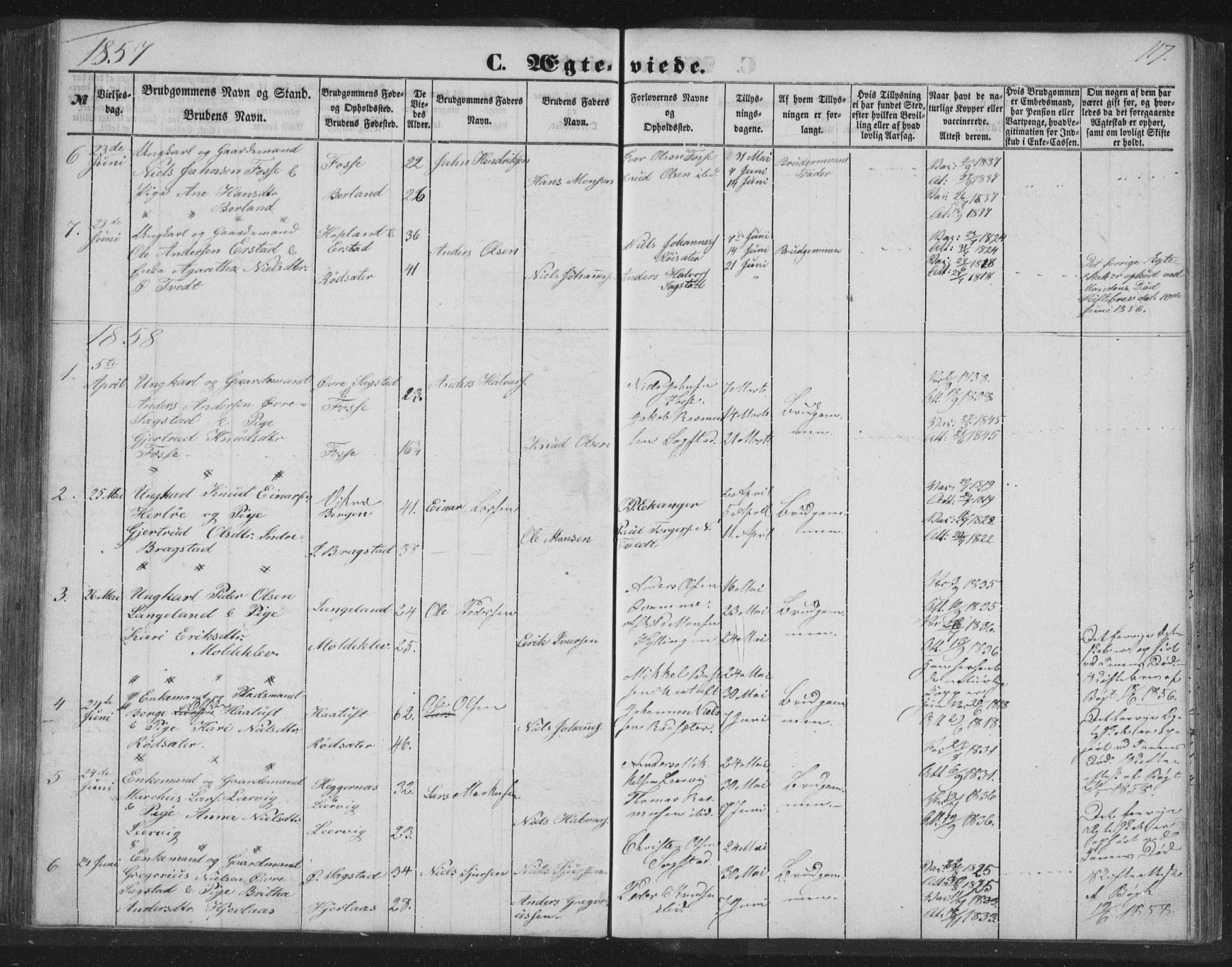Alversund Sokneprestembete, AV/SAB-A-73901/H/Ha/Hab: Parish register (copy) no. C 1, 1851-1866, p. 117