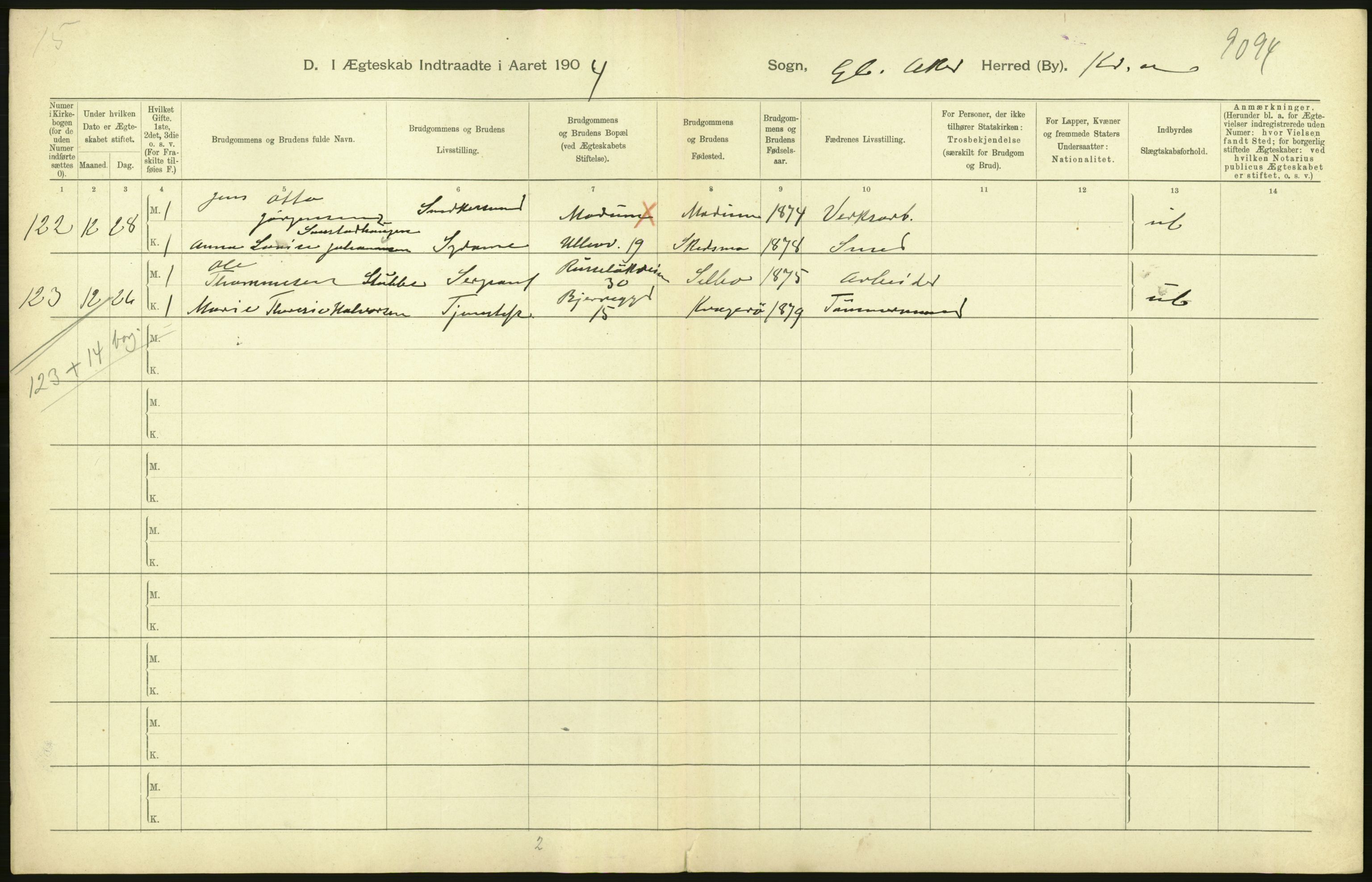 Statistisk sentralbyrå, Sosiodemografiske emner, Befolkning, RA/S-2228/D/Df/Dfa/Dfaa/L0004: Kristiania: Gifte, døde, 1903, p. 664