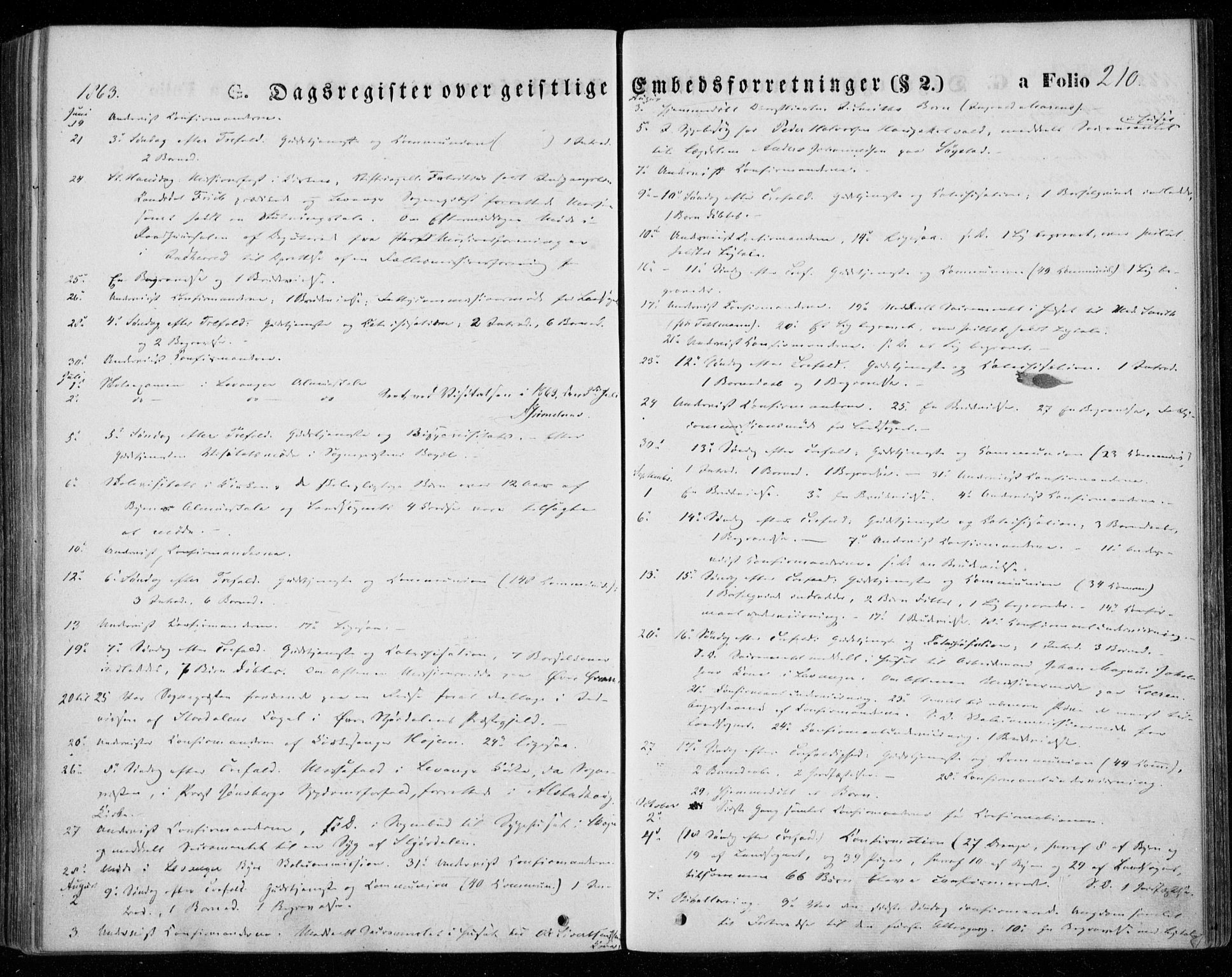 Ministerialprotokoller, klokkerbøker og fødselsregistre - Nord-Trøndelag, AV/SAT-A-1458/720/L0184: Parish register (official) no. 720A02 /1, 1855-1863, p. 210