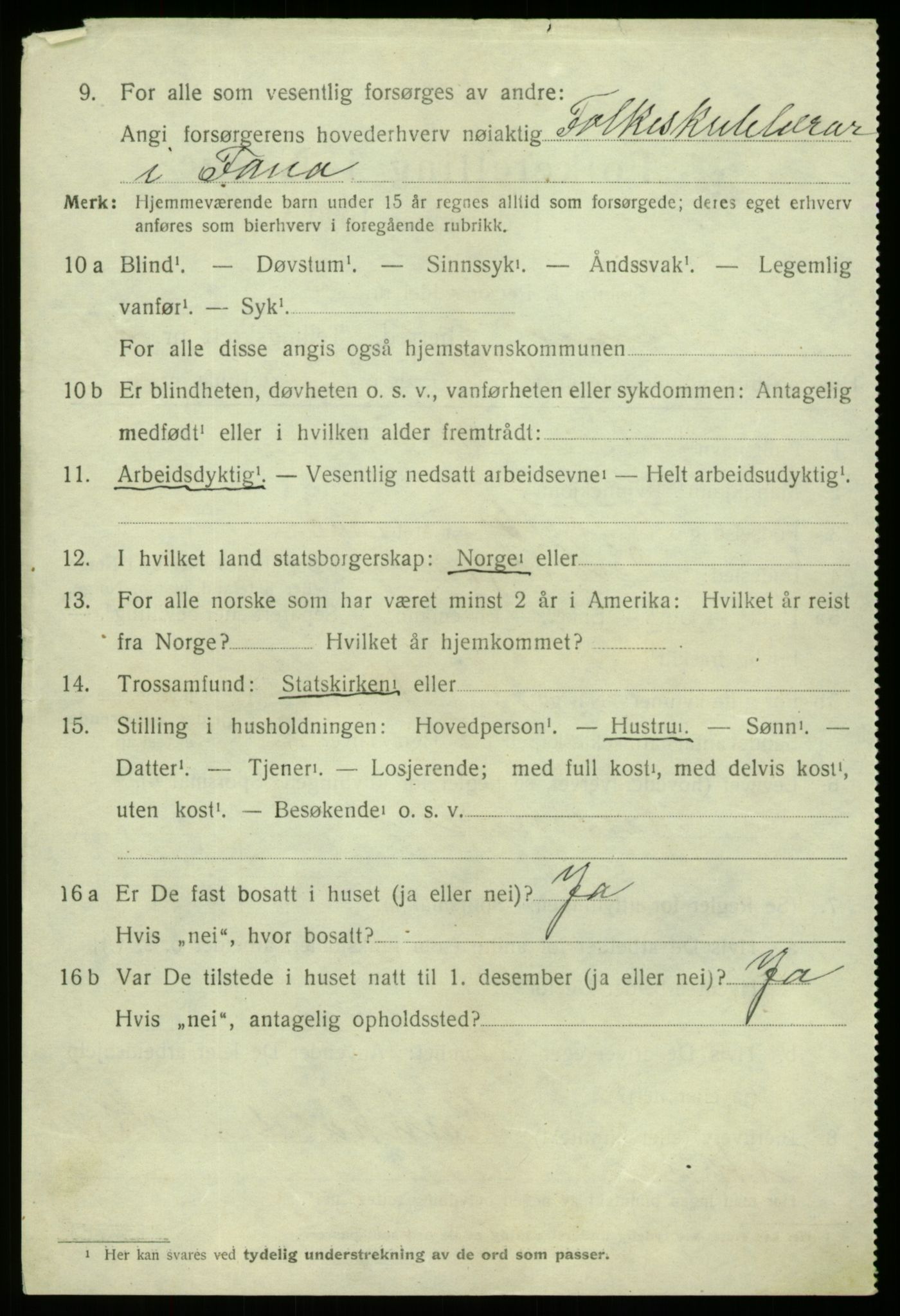 SAB, 1920 census for Fana, 1920, p. 25528