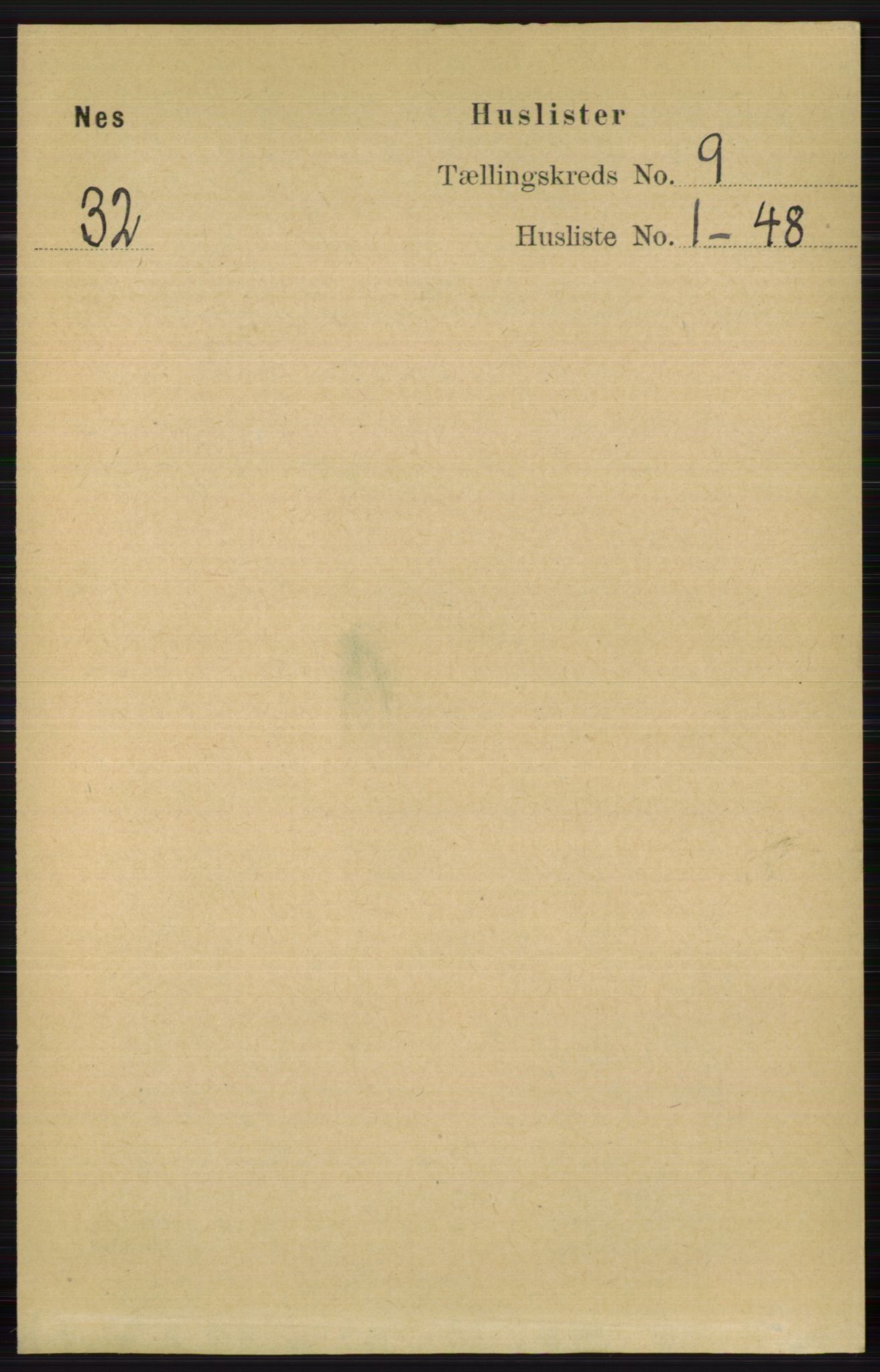 RA, 1891 census for 0616 Nes, 1891, p. 4280