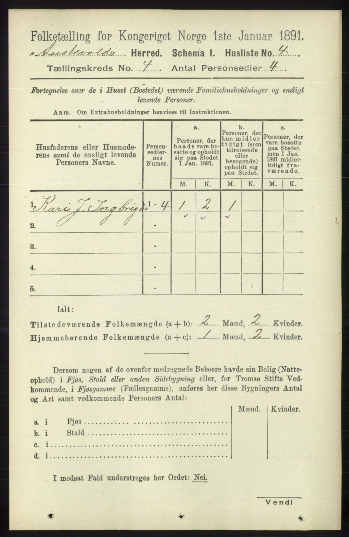 RA, 1891 census for 1244 Austevoll, 1891, p. 1334