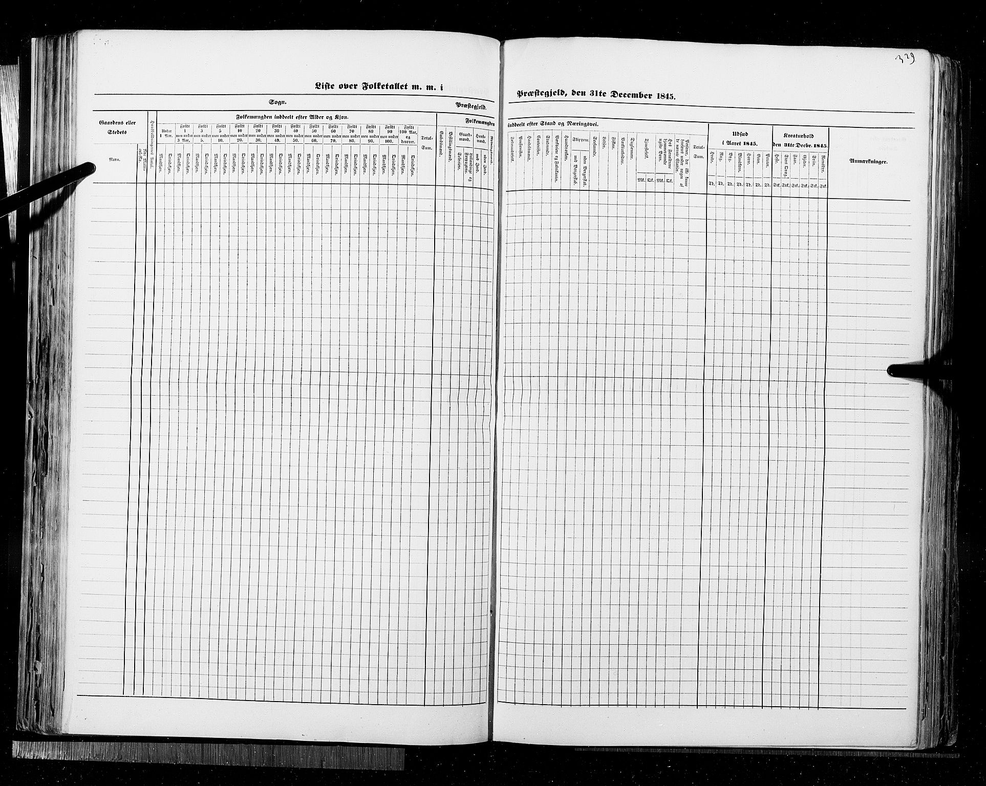 RA, Census 1845, vol. 9B: Nordland amt, 1845, p. 329