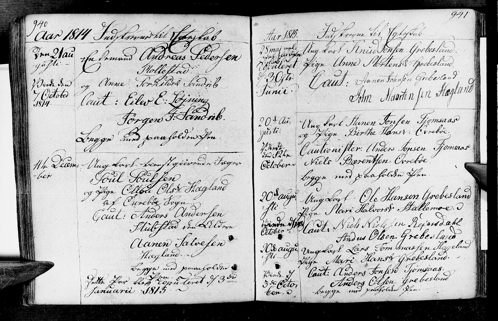 Vennesla sokneprestkontor, AV/SAK-1111-0045/Fa/Fac/L0002: Parish register (official) no. A 2, 1785-1834, p. 940-941