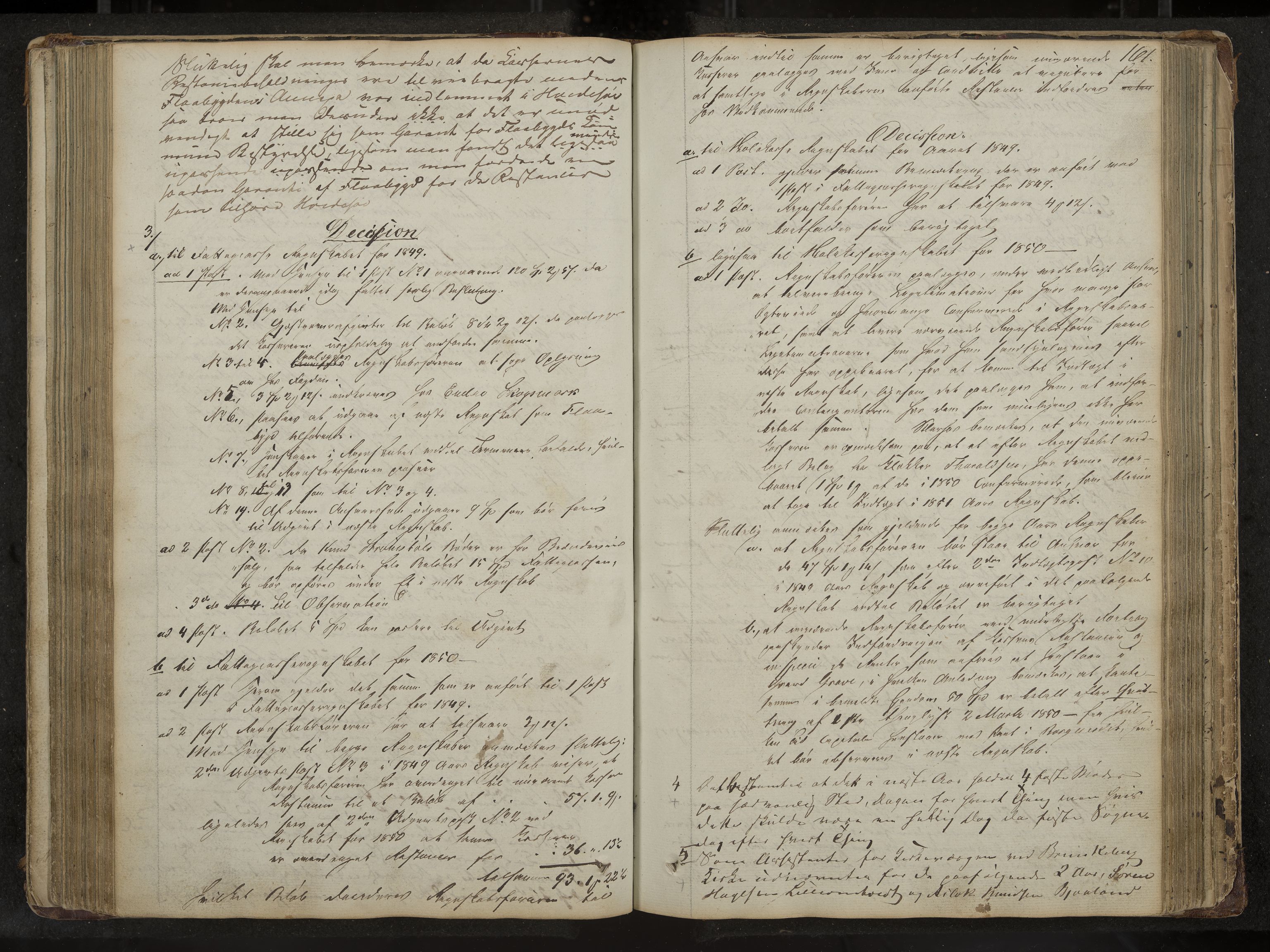 Kviteseid formannskap og sentraladministrasjon, IKAK/0829021/A/Aa/L0001: Møtebok med register, 1837-1866, p. 161