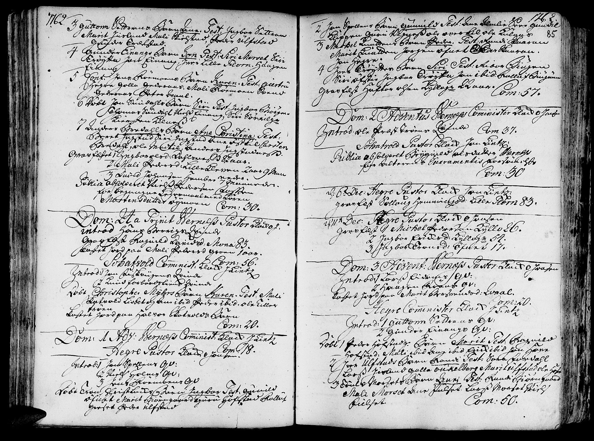 Ministerialprotokoller, klokkerbøker og fødselsregistre - Nord-Trøndelag, SAT/A-1458/709/L0057: Parish register (official) no. 709A05, 1755-1780, p. 85