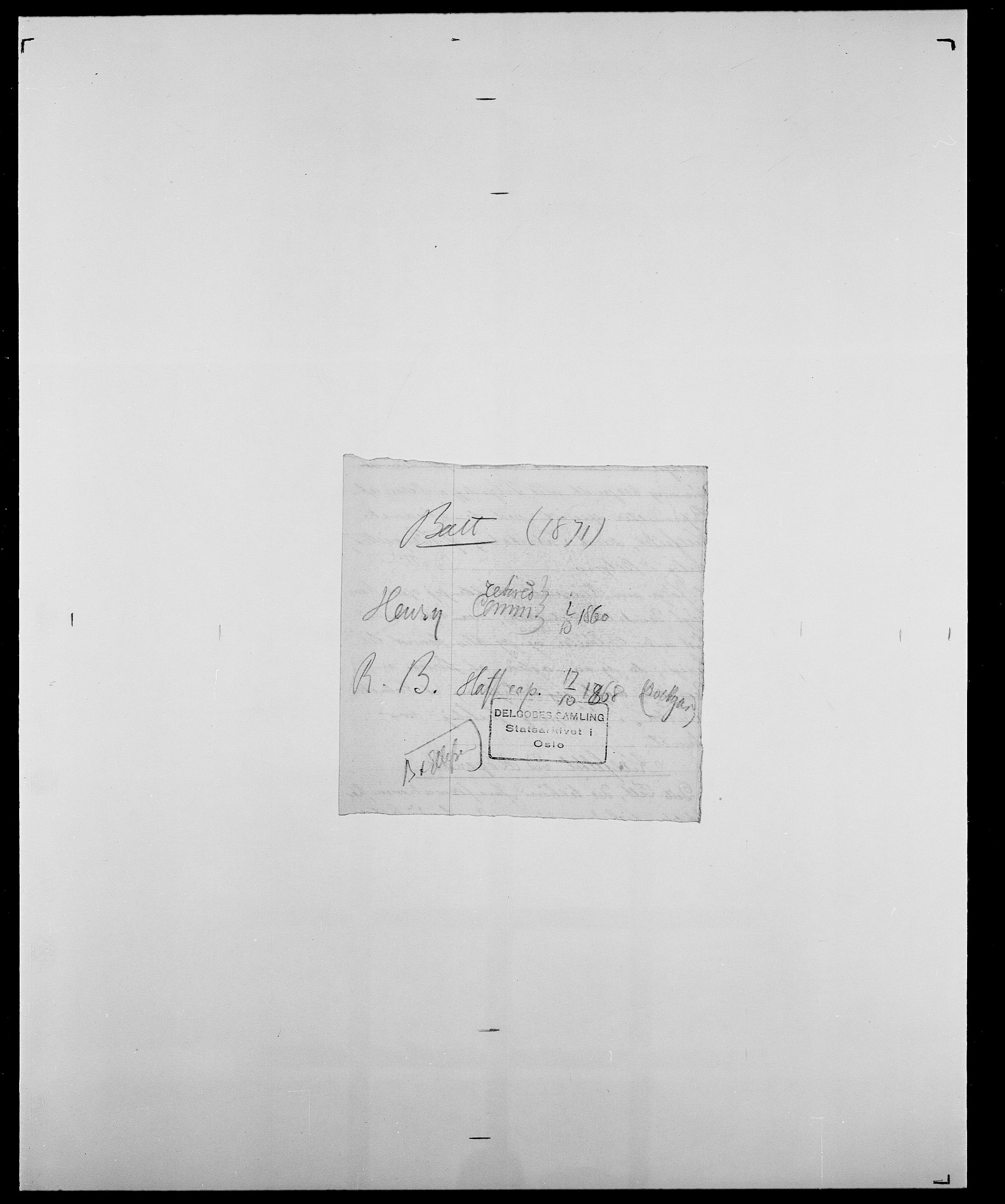 Delgobe, Charles Antoine - samling, AV/SAO-PAO-0038/D/Da/L0003: Barca - Bergen, p. 432