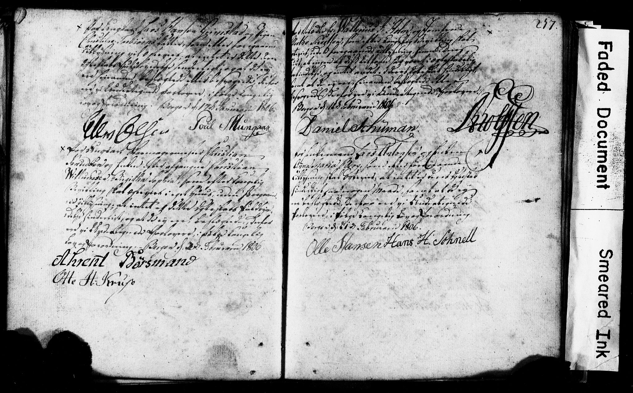 Korskirken sokneprestembete, AV/SAB-A-76101: Best man's statements no. II.5.1, 1776-1816, p. 257