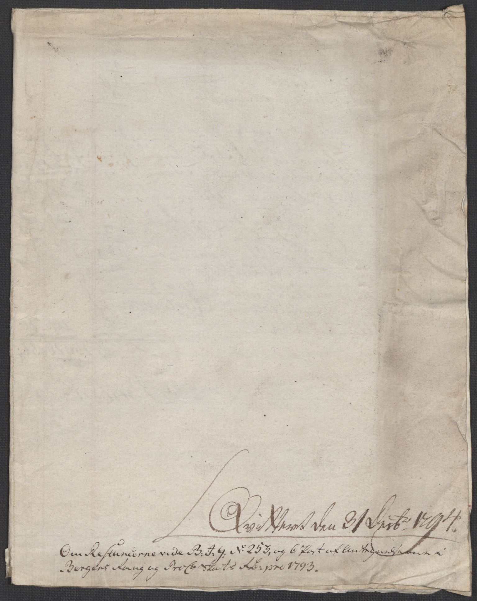 Rentekammeret inntil 1814, Reviderte regnskaper, Mindre regnskaper, AV/RA-EA-4068/Rf/Rfe/L0002: Arendal. Bergen, 1789, p. 6