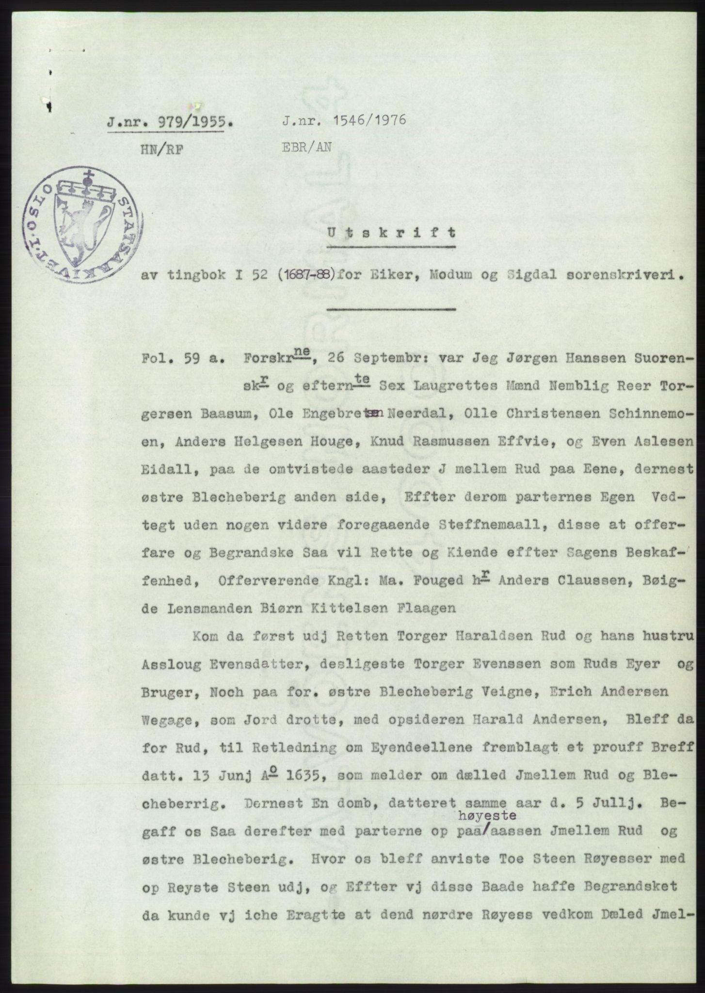 Statsarkivet i Kongsberg, SAKO/A-0001, 1955, p. 228