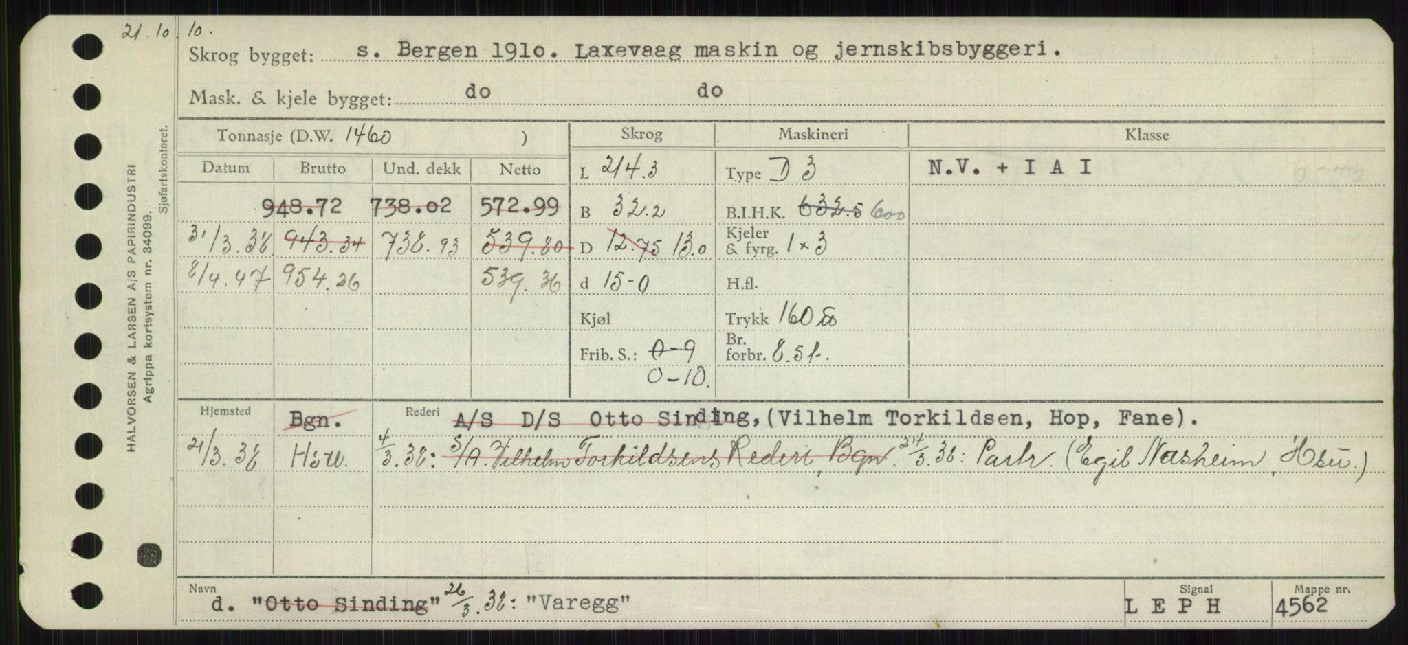 Sjøfartsdirektoratet med forløpere, Skipsmålingen, AV/RA-S-1627/H/Hb/L0005: Fartøy, T-Å, p. 277