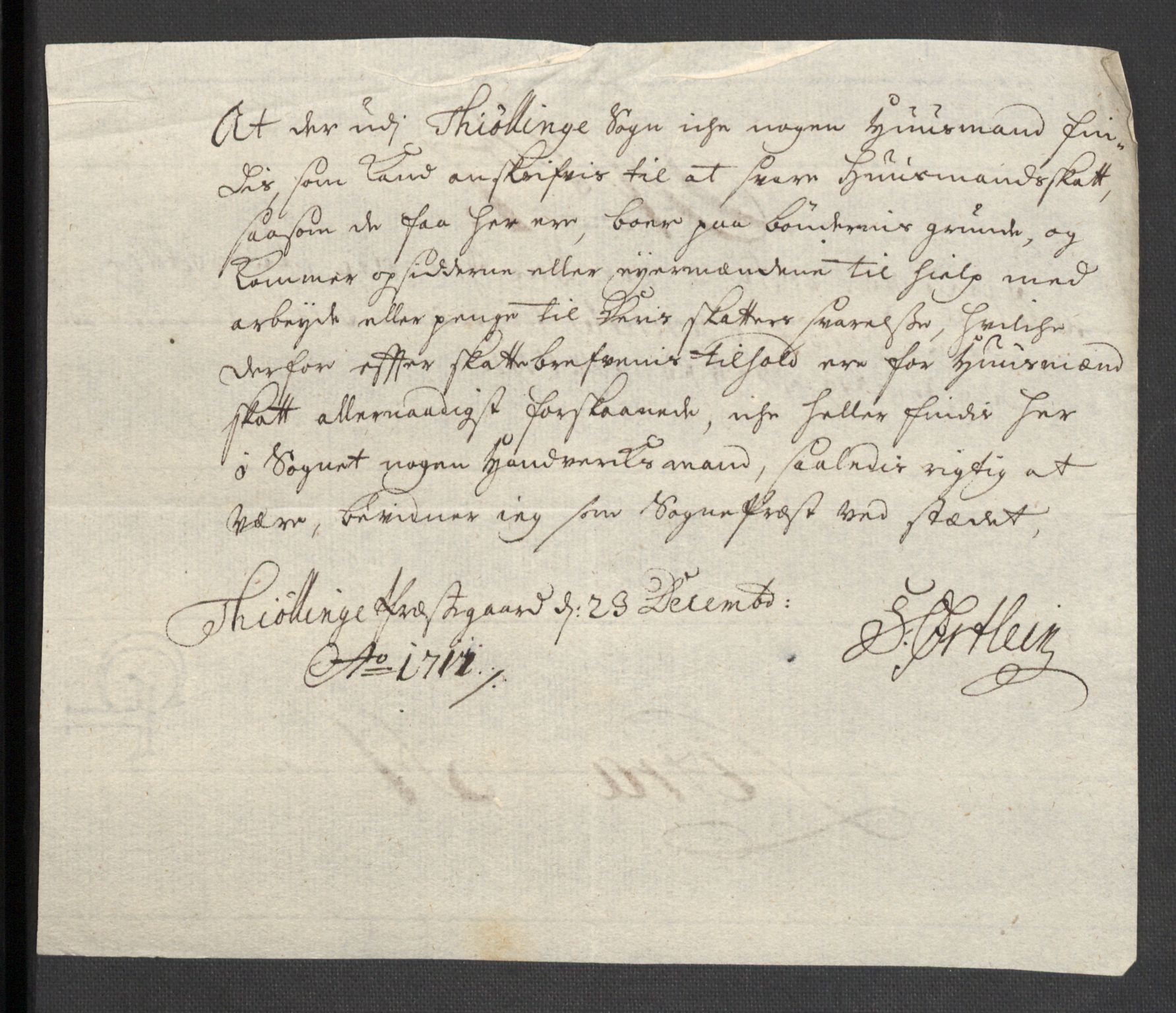 Rentekammeret inntil 1814, Reviderte regnskaper, Fogderegnskap, AV/RA-EA-4092/R33/L1983: Fogderegnskap Larvik grevskap, 1711, p. 161