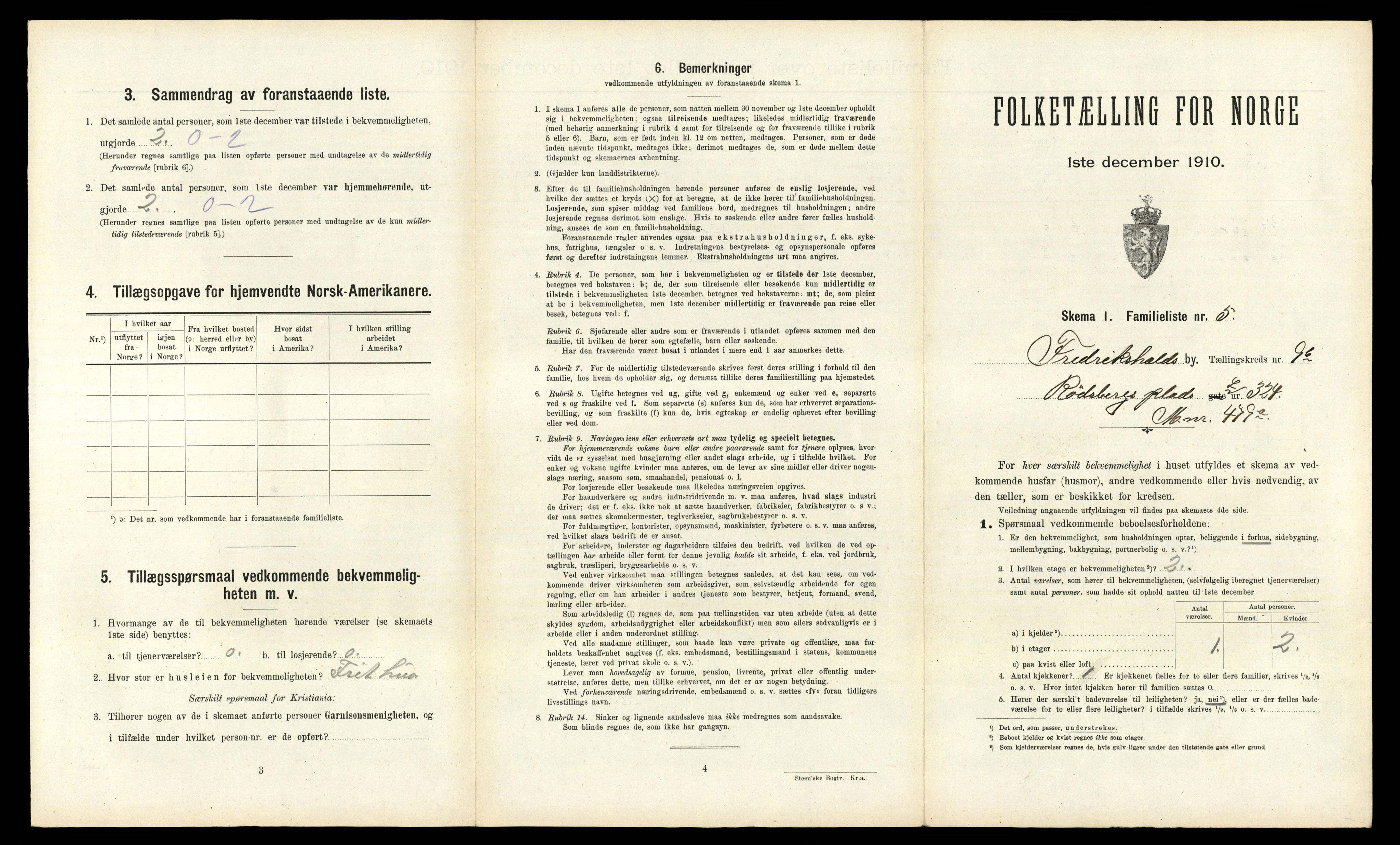 RA, 1910 census for Fredrikshald, 1910, p. 2788