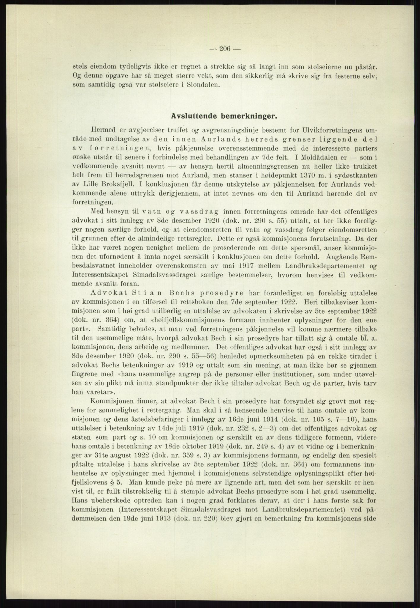 Høyfjellskommisjonen, AV/RA-S-1546/X/Xa/L0001: Nr. 1-33, 1909-1953, p. 812