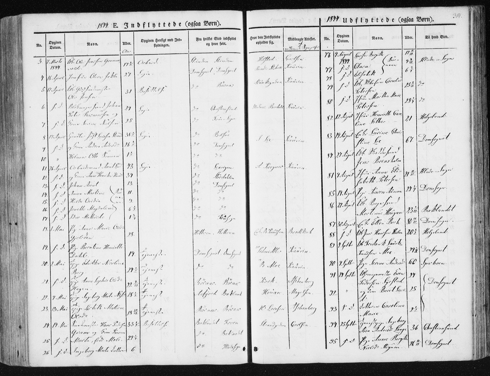 Ministerialprotokoller, klokkerbøker og fødselsregistre - Sør-Trøndelag, AV/SAT-A-1456/602/L0110: Parish register (official) no. 602A08, 1840-1854, p. 314