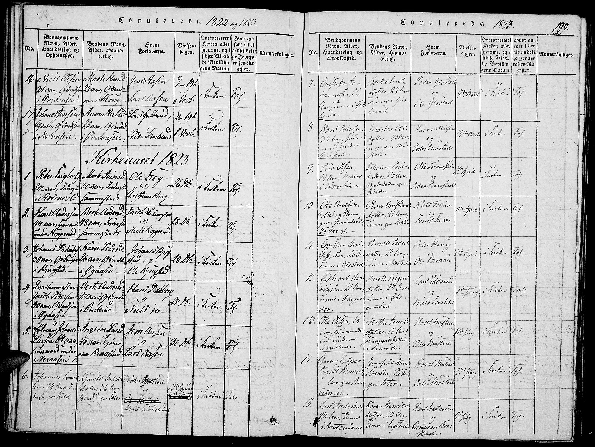 Vardal prestekontor, SAH/PREST-100/H/Ha/Haa/L0004: Parish register (official) no. 4, 1814-1831, p. 199