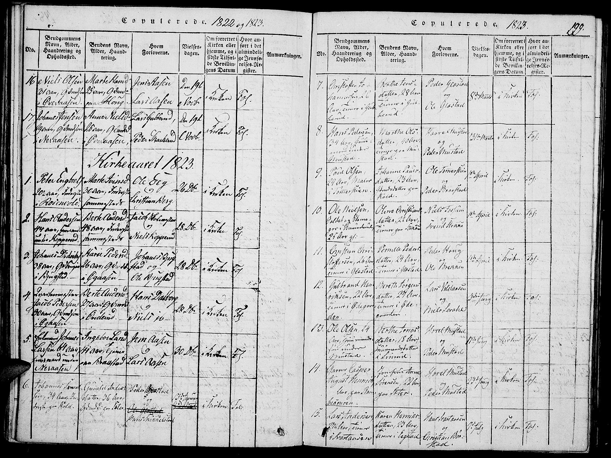 Vardal prestekontor, AV/SAH-PREST-100/H/Ha/Haa/L0004: Parish register (official) no. 4, 1814-1831, p. 199