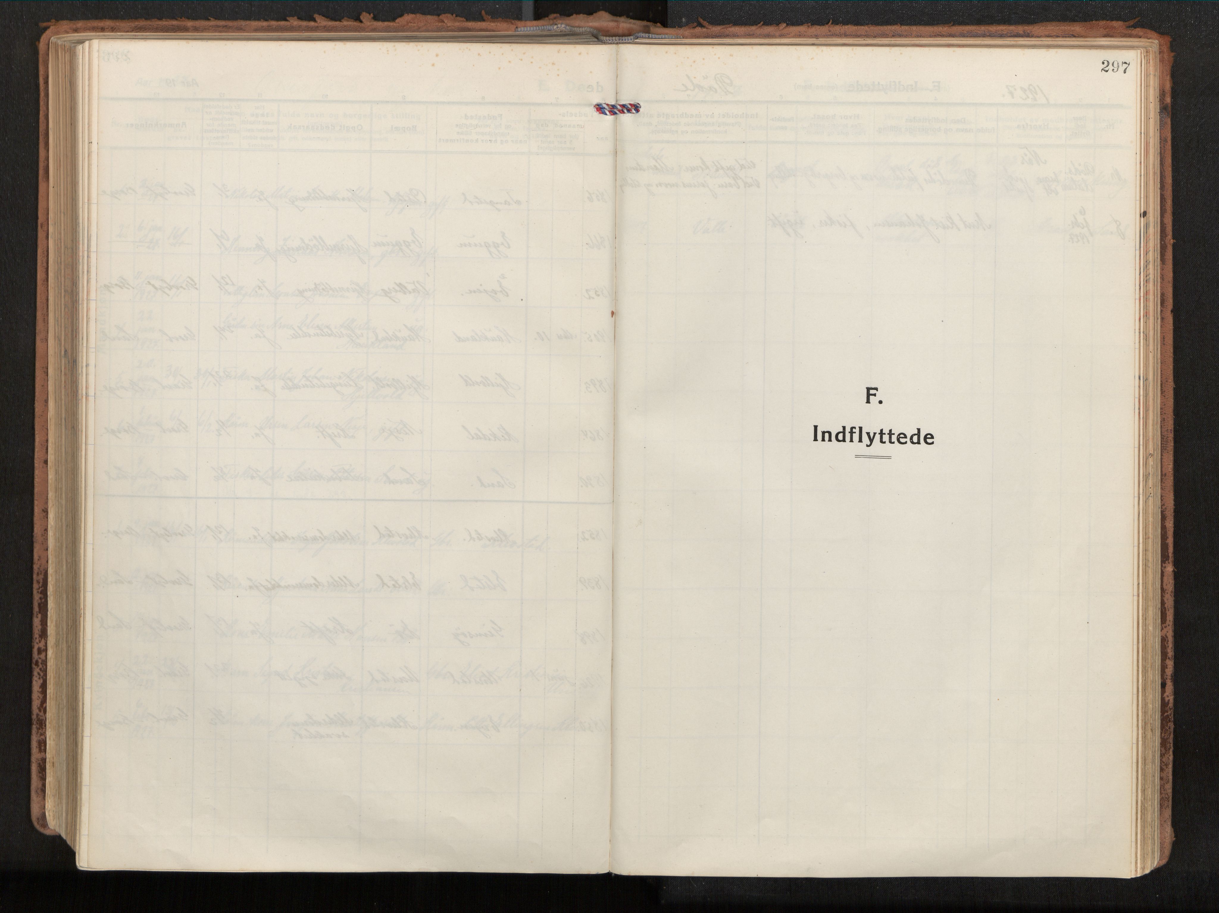 Ministerialprotokoller, klokkerbøker og fødselsregistre - Nordland, SAT/A-1459/880/L1136: Parish register (official) no. 880A10, 1919-1927, p. 297