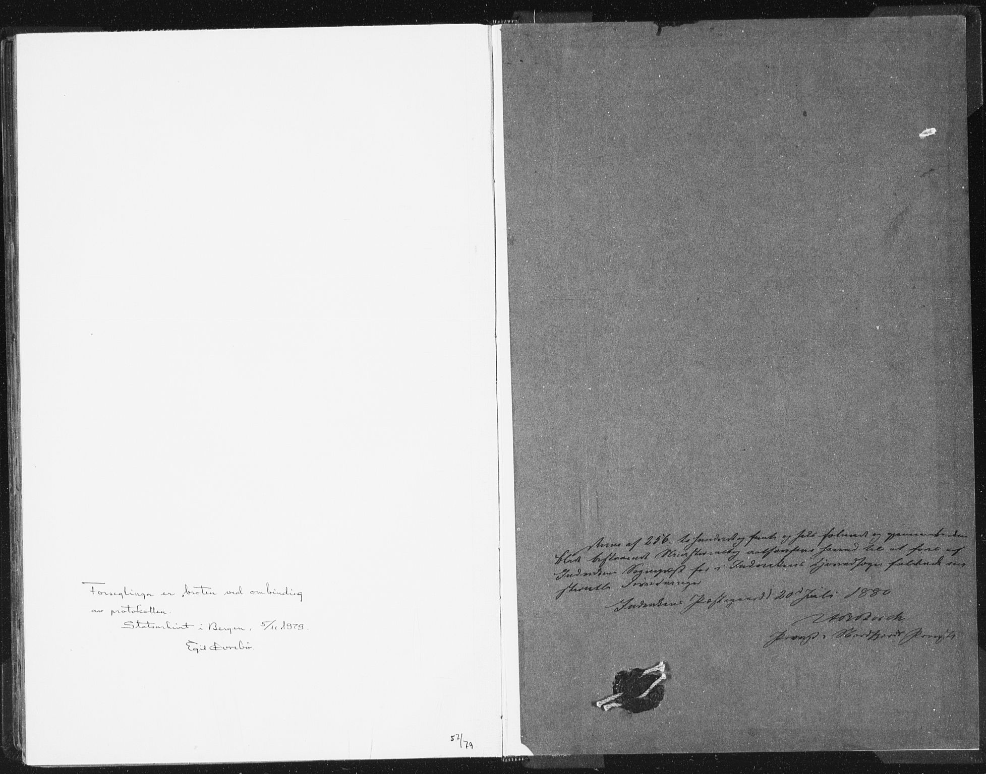 Innvik sokneprestembete, AV/SAB-A-80501: Parish register (official) no. B  1, 1879-1902