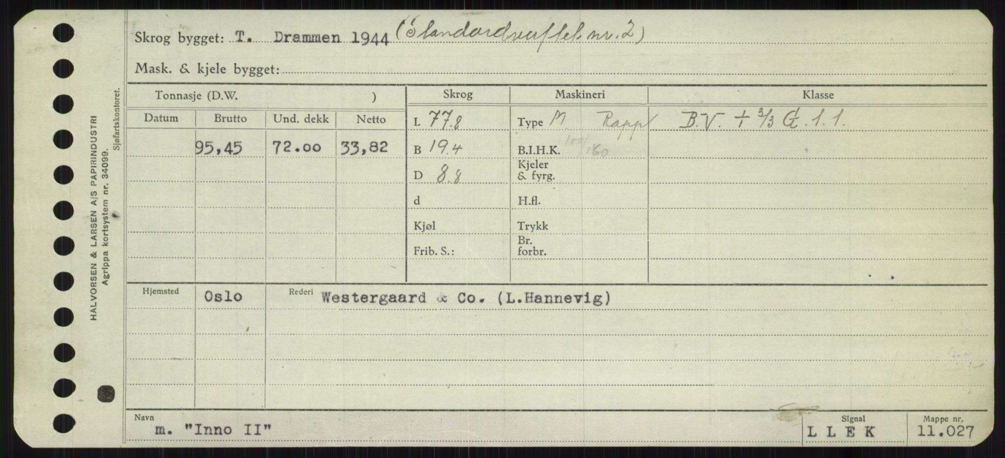 Sjøfartsdirektoratet med forløpere, Skipsmålingen, RA/S-1627/H/Ha/L0003/0001: Fartøy, Hilm-Mar / Fartøy, Hilm-Kol, p. 357