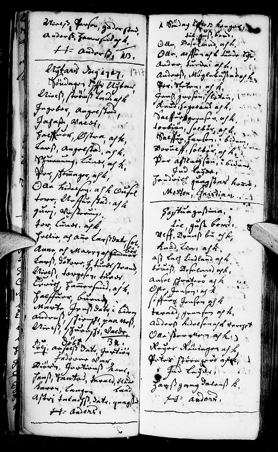 Holt sokneprestkontor, SAK/1111-0021/F/Fb/L0002: Parish register (copy) no. B 2, 1715-1727, p. 31