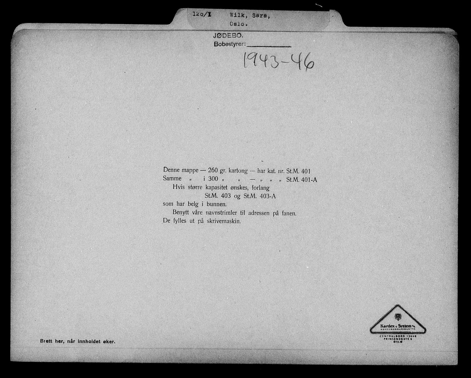 Justisdepartementet, Tilbakeføringskontoret for inndratte formuer, RA/S-1564/H/Hc/Hcc/L0986: --, 1945-1947, p. 348