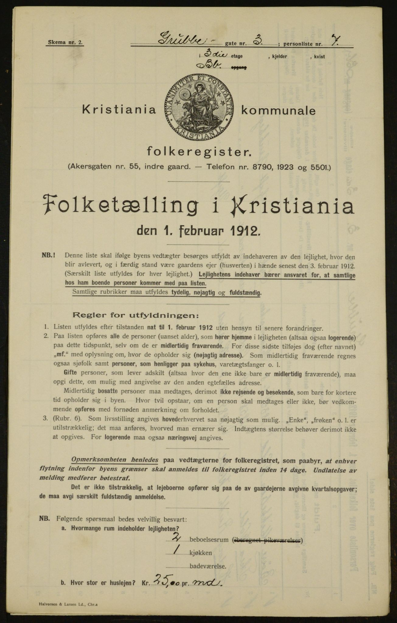 OBA, Municipal Census 1912 for Kristiania, 1912, p. 30021