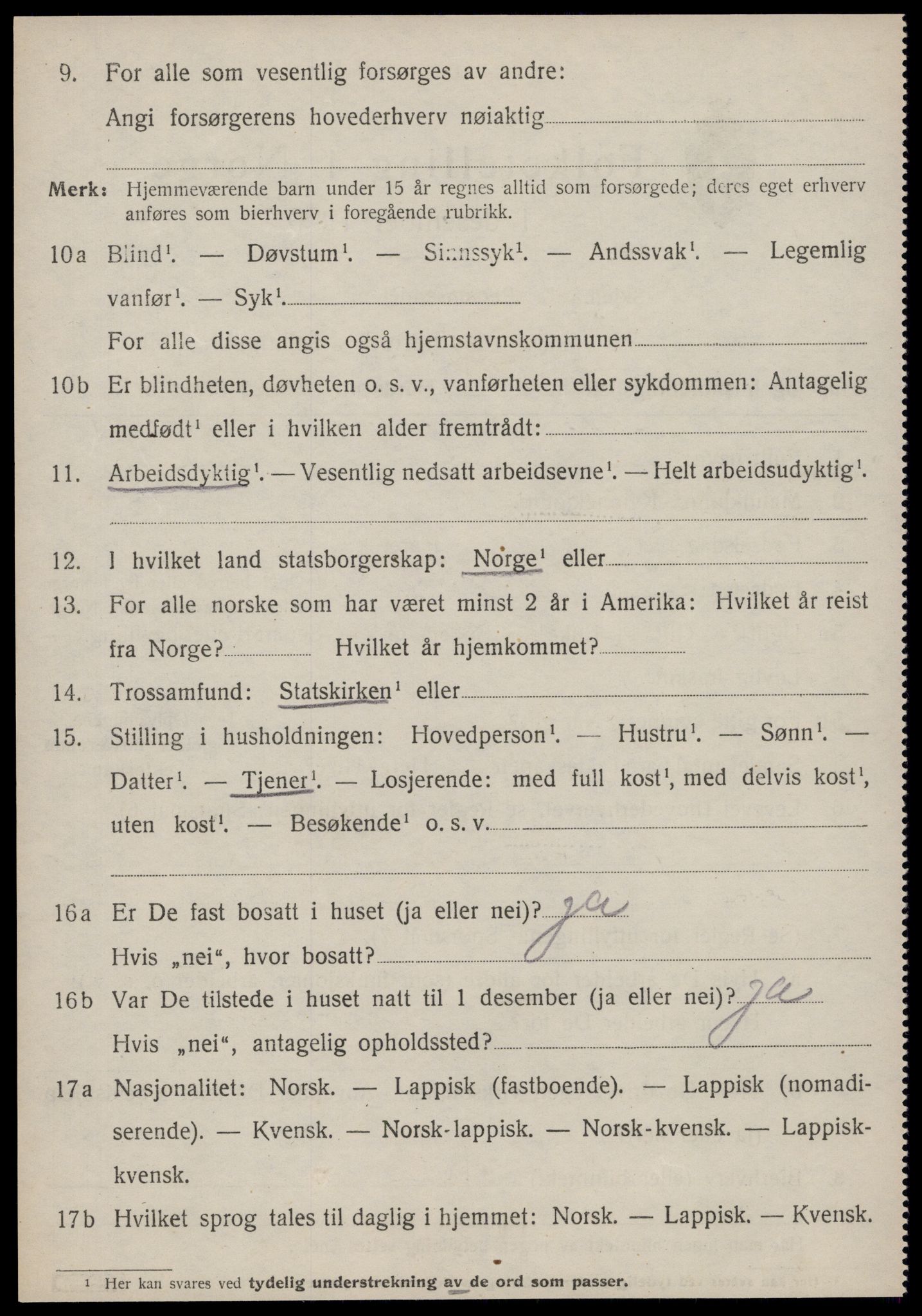 SAT, 1920 census for Meldal, 1920, p. 10824