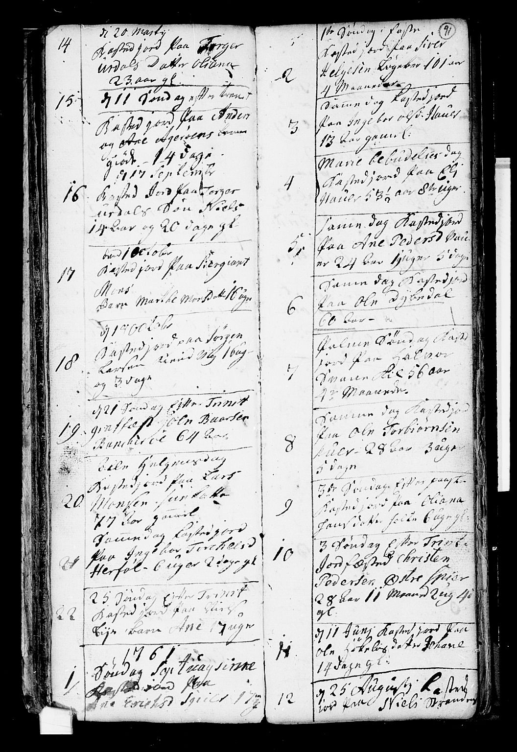 Hvaler prestekontor Kirkebøker, SAO/A-2001/F/Fa/L0003: Parish register (official) no. I 3, 1758-1796, p. 91