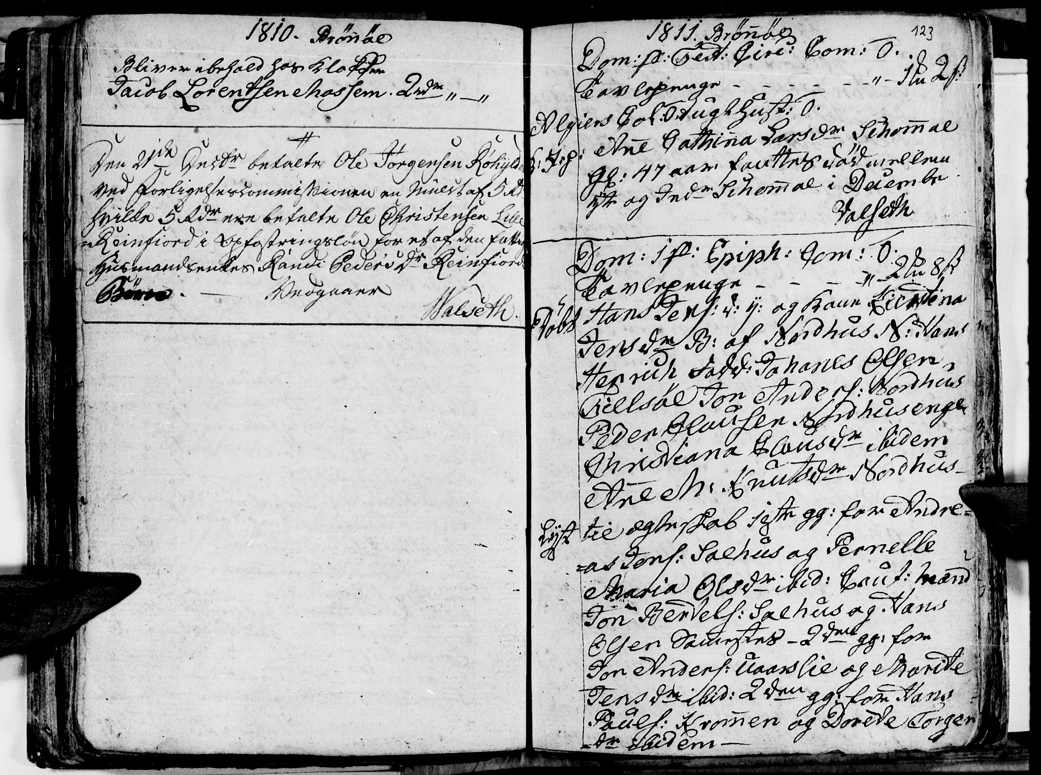 Ministerialprotokoller, klokkerbøker og fødselsregistre - Nordland, AV/SAT-A-1459/813/L0209: Parish register (copy) no. 813C01, 1803-1821, p. 123