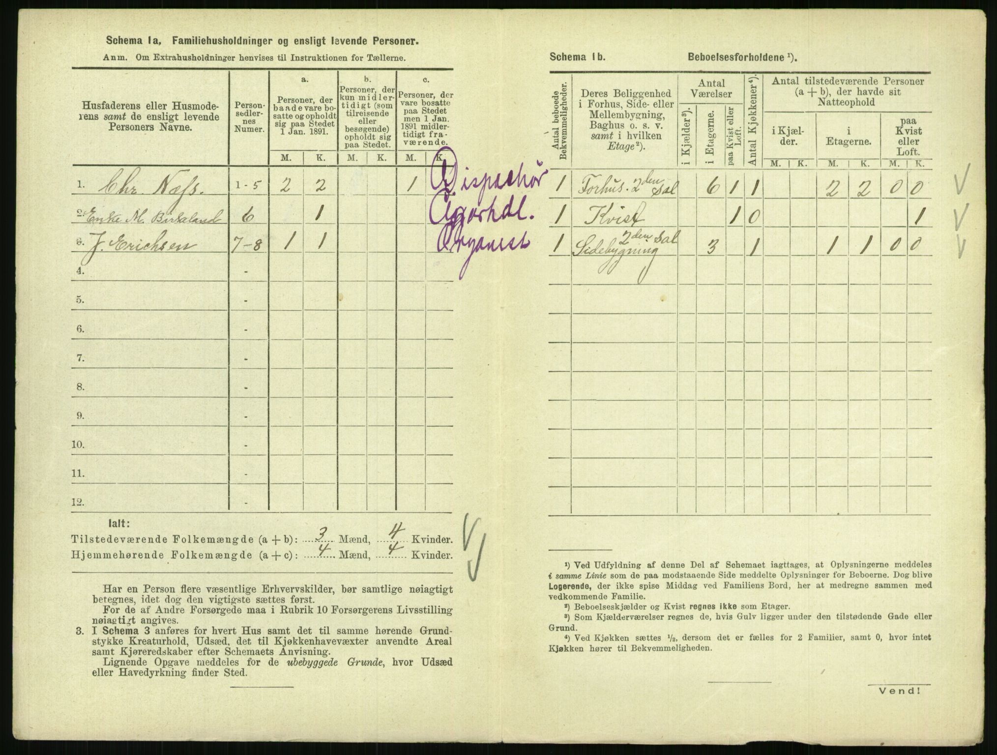 RA, 1891 census for 0801 Kragerø, 1891, p. 857