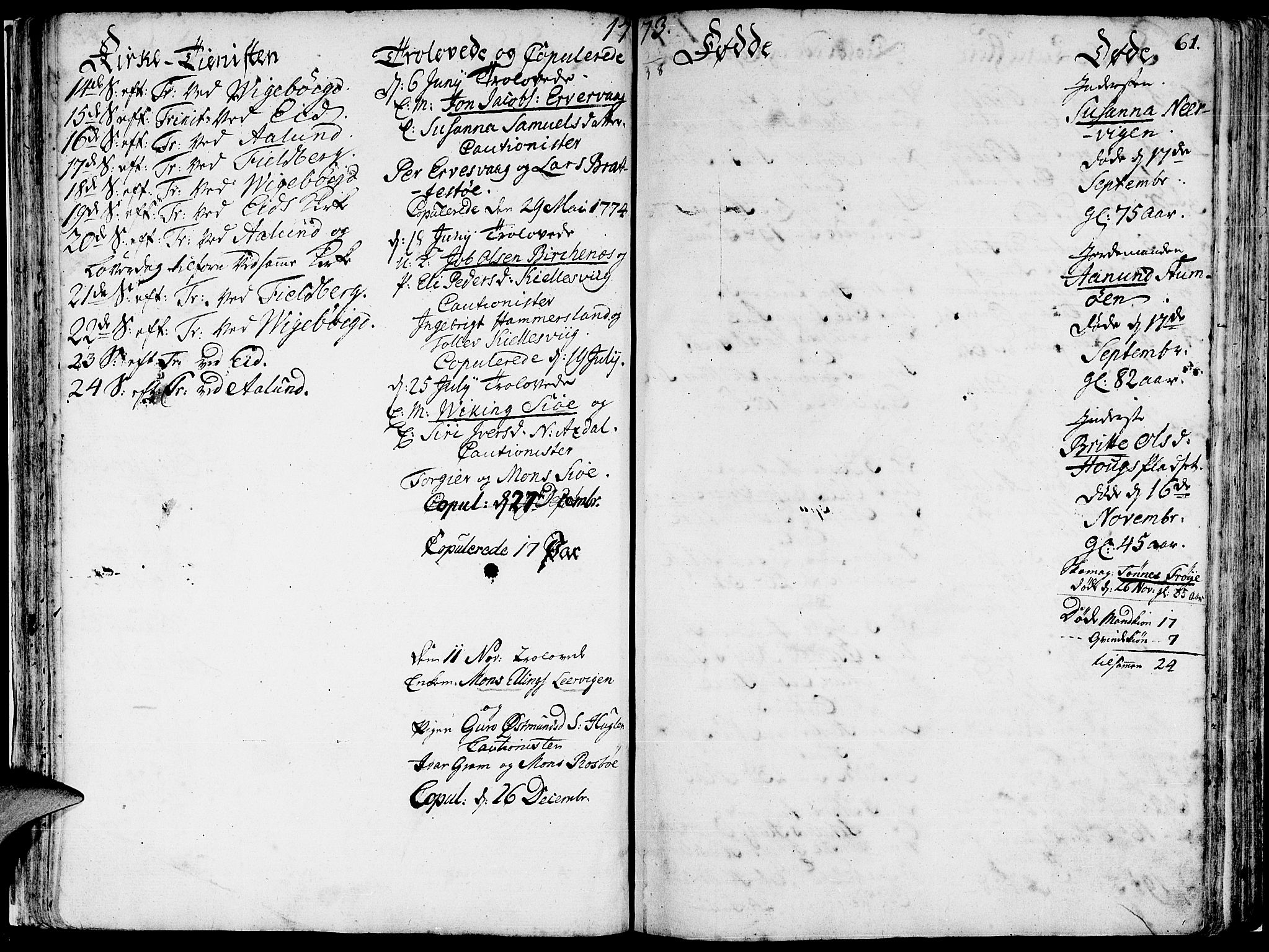 Fjelberg sokneprestembete, AV/SAB-A-75201/H/Haa: Parish register (official) no. A 2, 1760-1788, p. 61