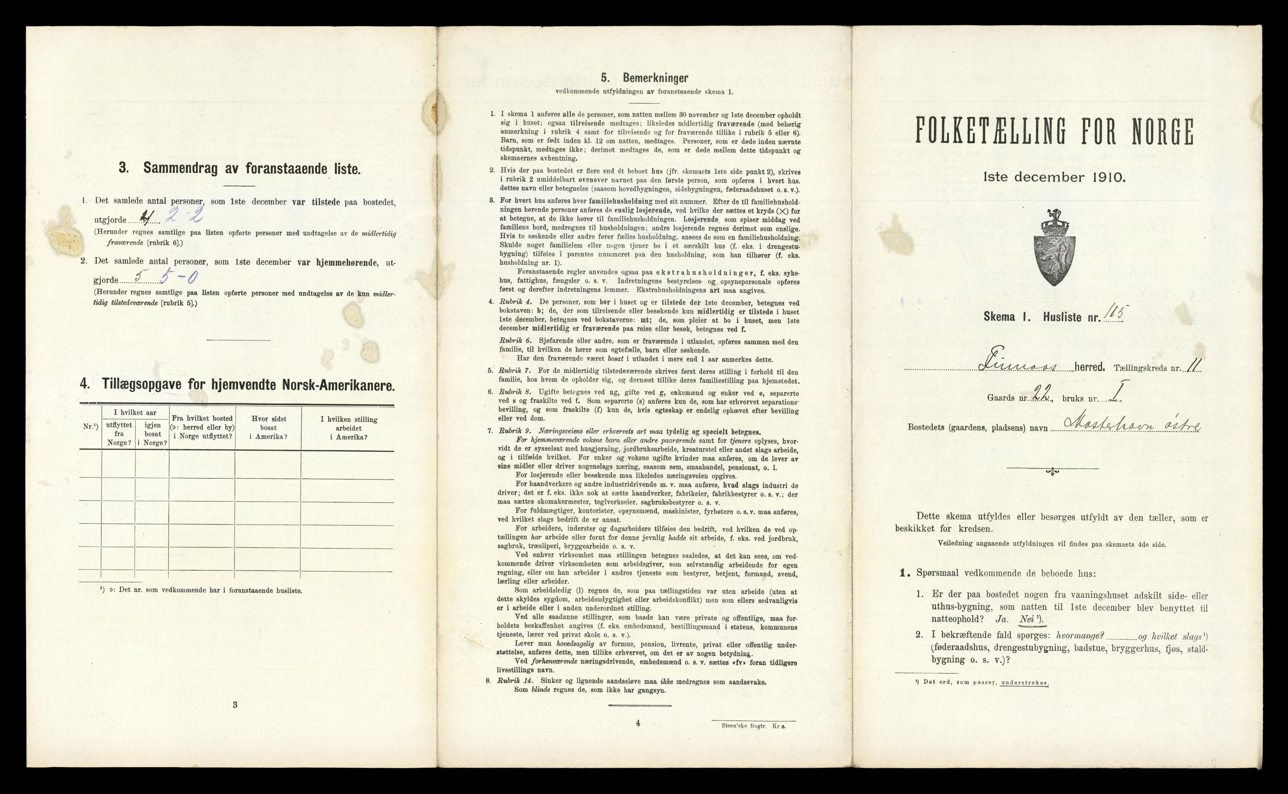 RA, 1910 census for Finnås, 1910, p. 1448