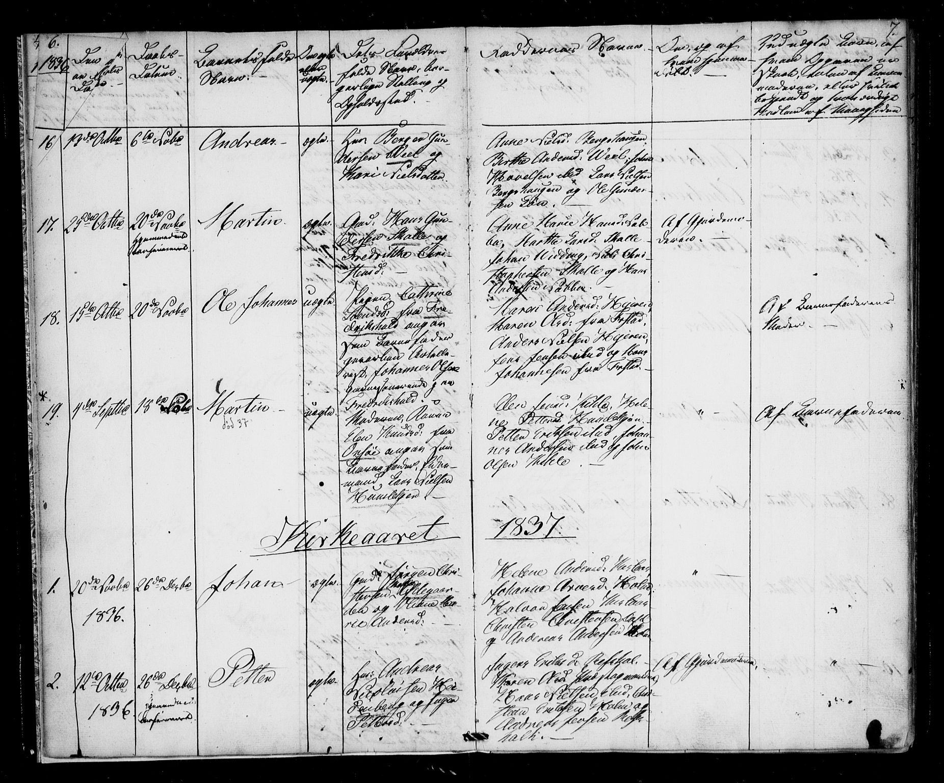 Borge prestekontor Kirkebøker, AV/SAO-A-10903/F/Fb/L0001: Parish register (official) no. II 1, 1836-1852, p. 6-7