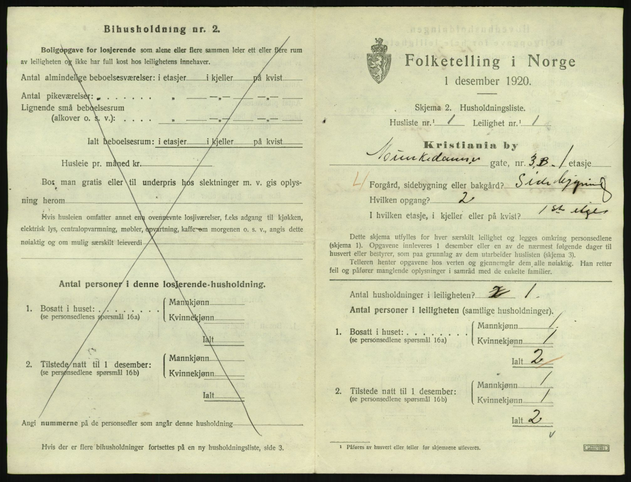 SAO, 1920 census for Kristiania, 1920, p. 68132