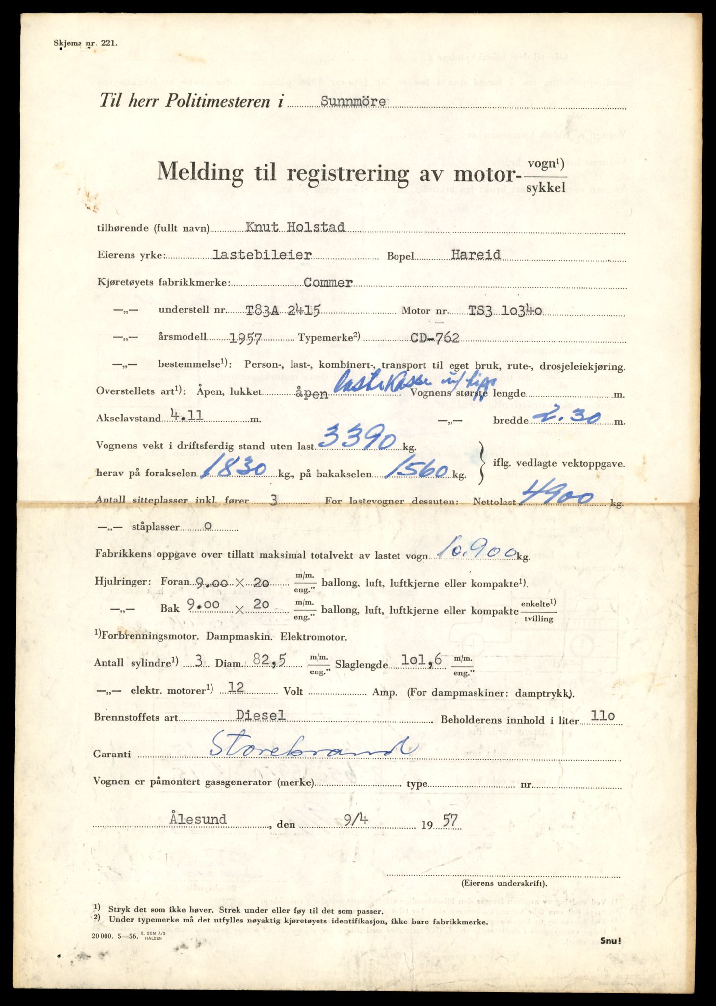 Møre og Romsdal vegkontor - Ålesund trafikkstasjon, AV/SAT-A-4099/F/Fe/L0032: Registreringskort for kjøretøy T 11997 - T 12149, 1927-1998, p. 397