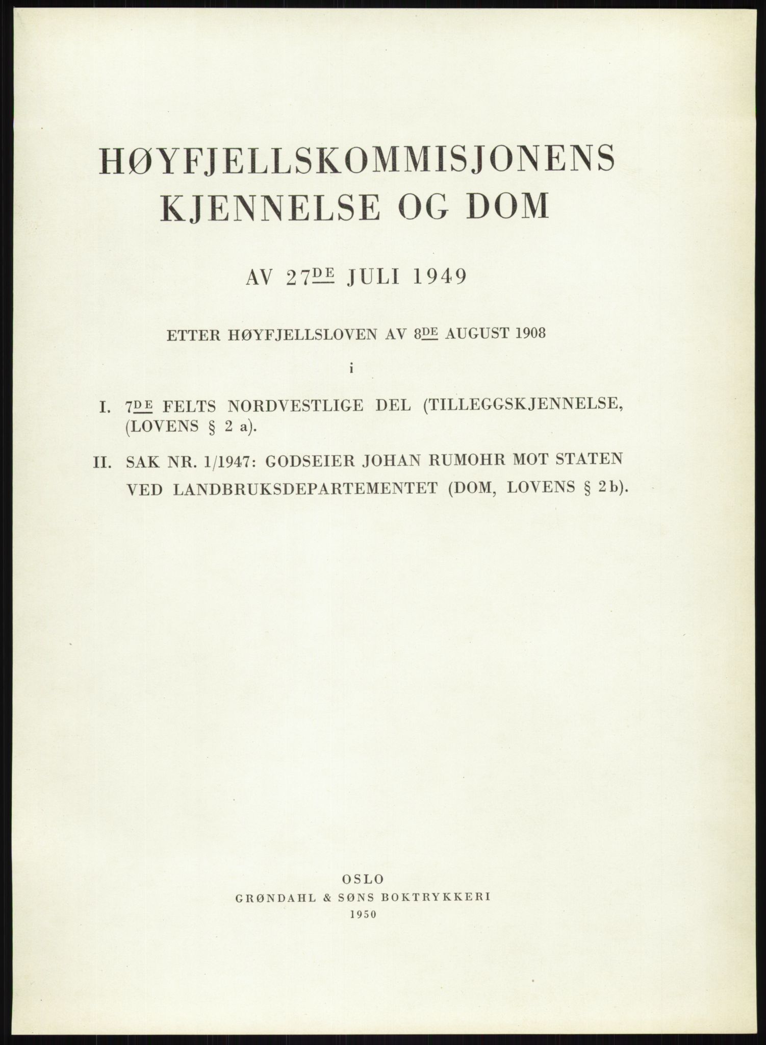 Høyfjellskommisjonen, RA/S-1546/X/Xa/L0001: Nr. 1-33, 1909-1953, p. 3248