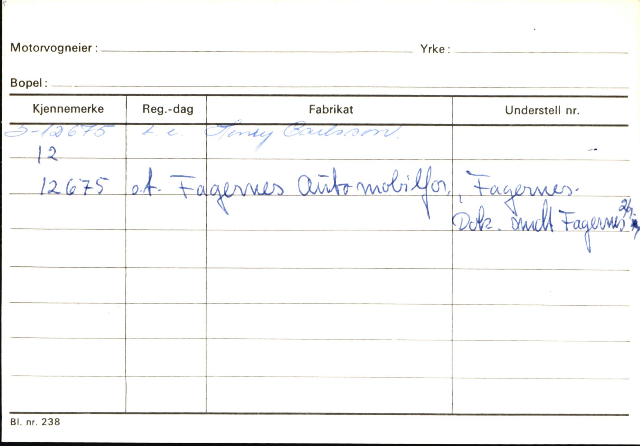 Statens vegvesen, Sogn og Fjordane vegkontor, SAB/A-5301/4/F/L0146: Registerkort Årdal R-Å samt diverse kort, 1945-1975, p. 471