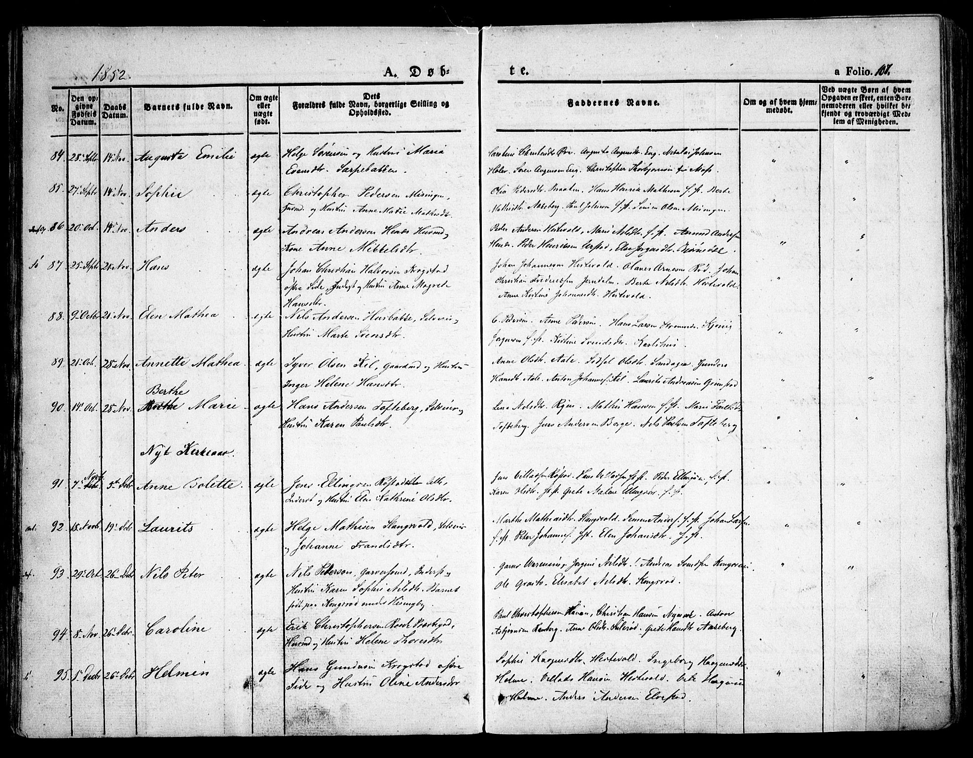 Råde prestekontor kirkebøker, SAO/A-2009/F/Fa/L0005: Parish register (official) no. 5, 1830-1853, p. 107