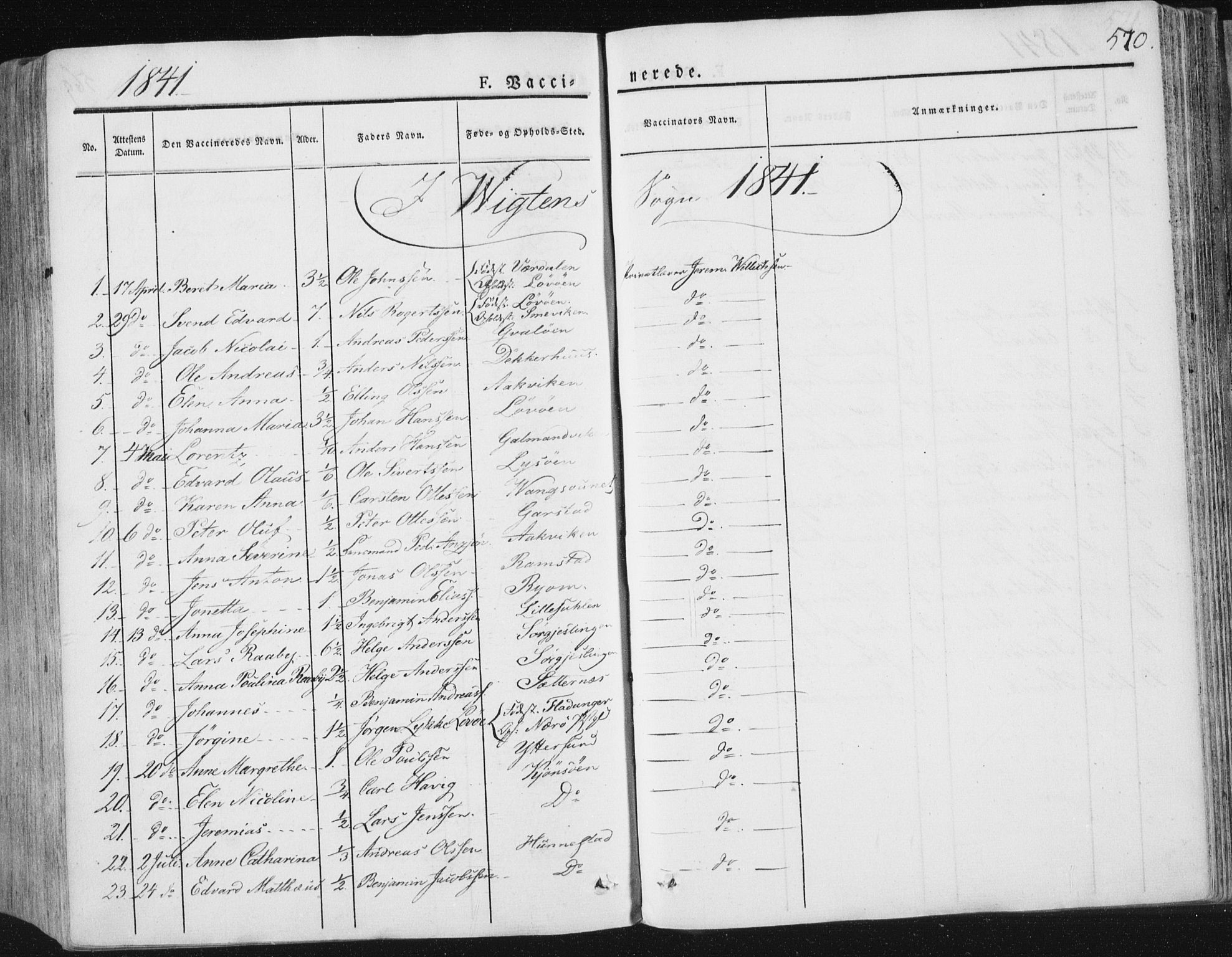 Ministerialprotokoller, klokkerbøker og fødselsregistre - Nord-Trøndelag, SAT/A-1458/784/L0669: Parish register (official) no. 784A04, 1829-1859, p. 570
