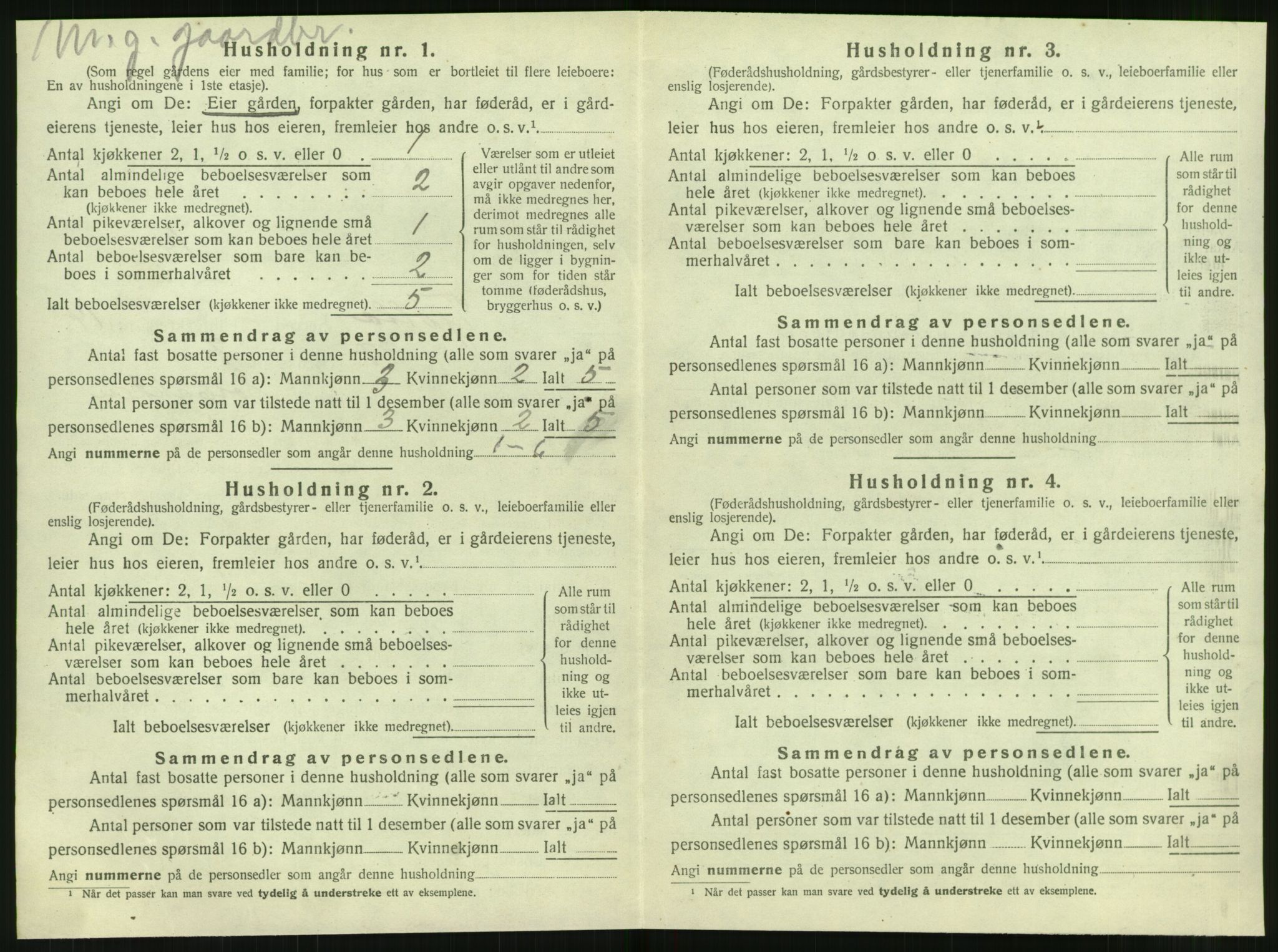 SAT, 1920 census for Tjøtta, 1920, p. 828